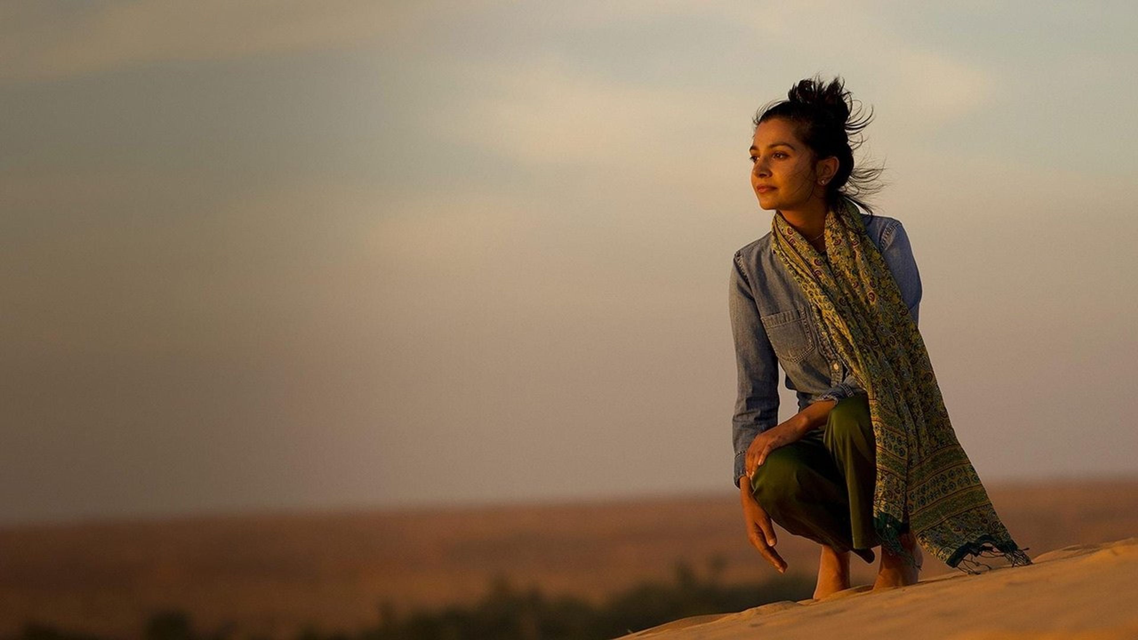 Backdrop of Sacred Planet with Gulnaz Khan