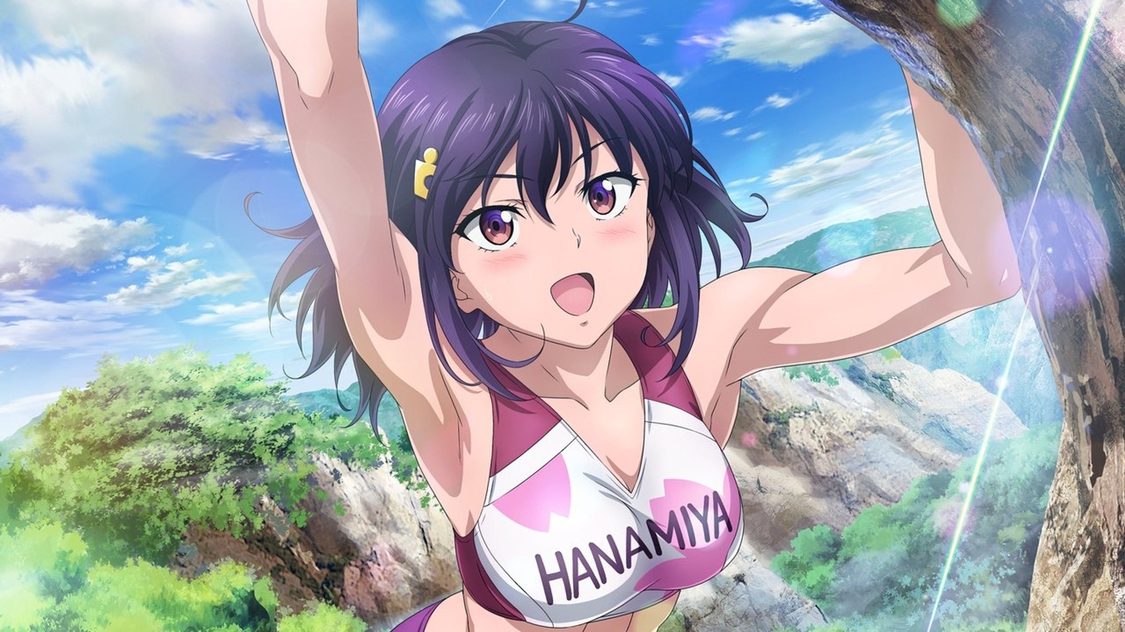 Backdrop of Iwa Kakeru! Sport Climbing Girls