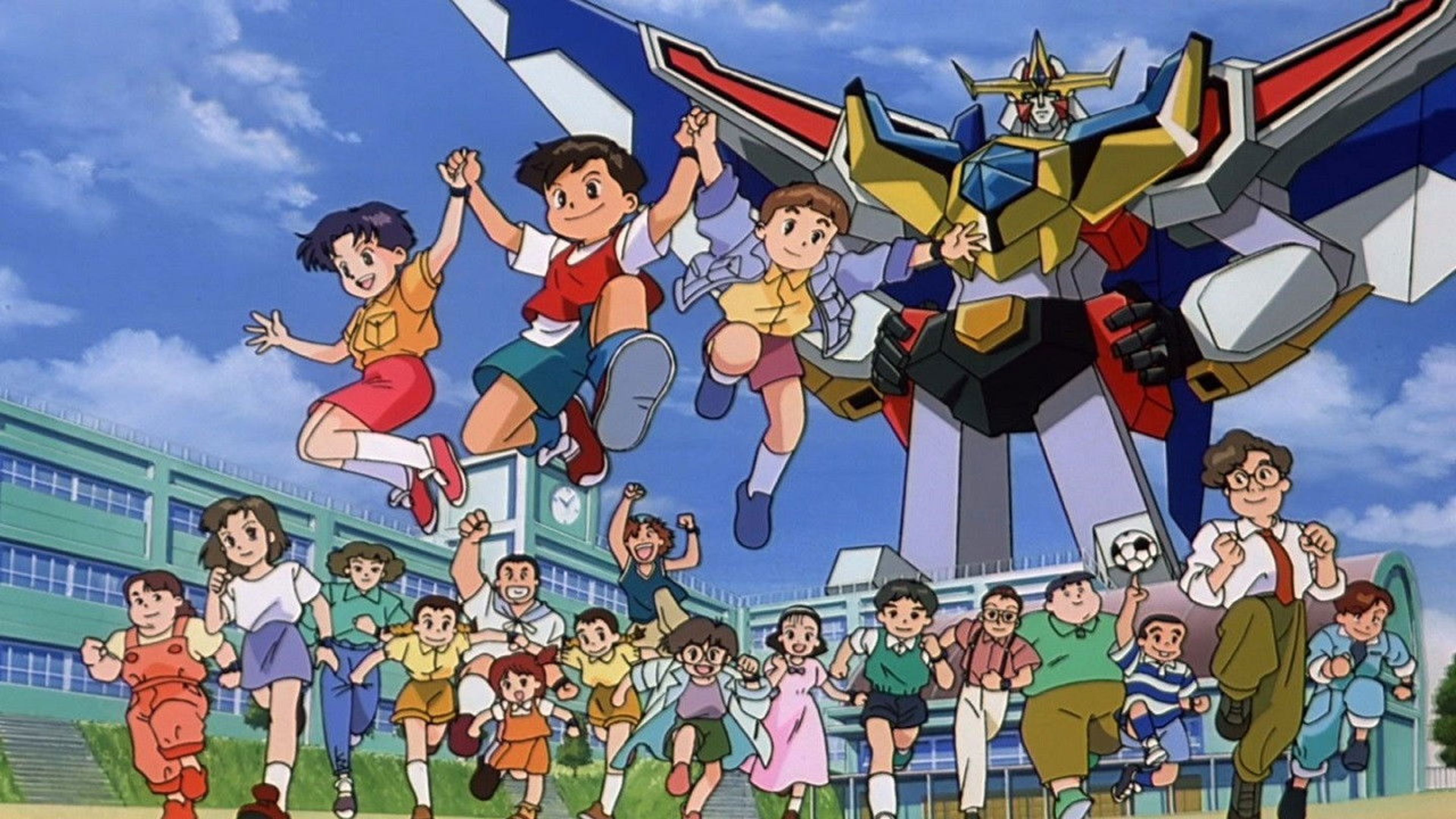 Backdrop of Nekketsu Saikyō Go-Saurer