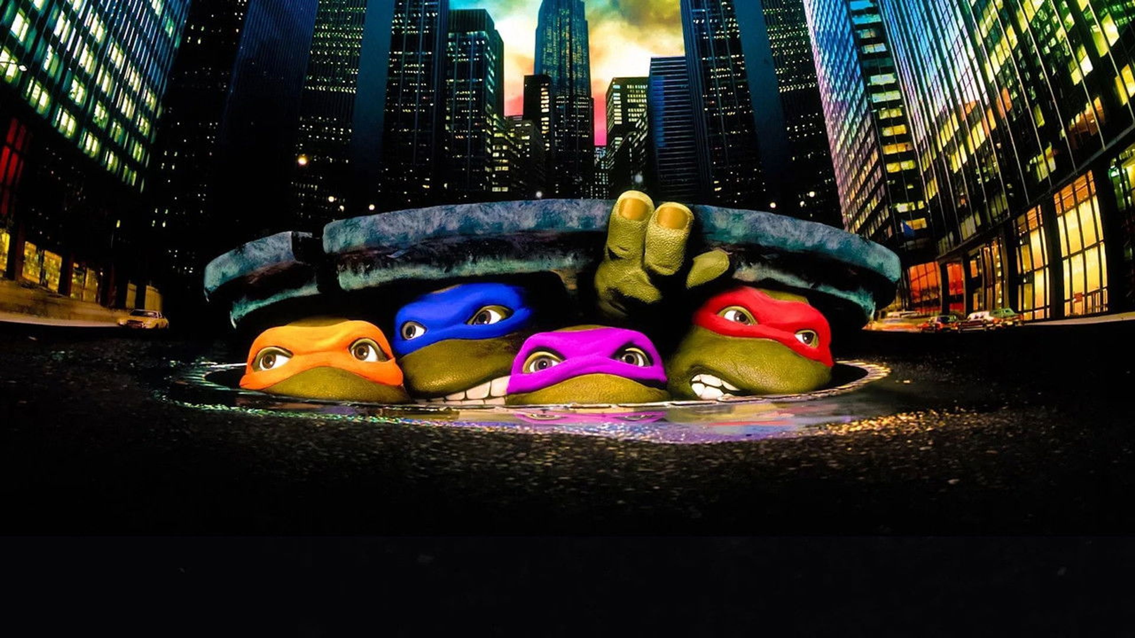Backdrop of Teenage Mutant Ninja Turtles