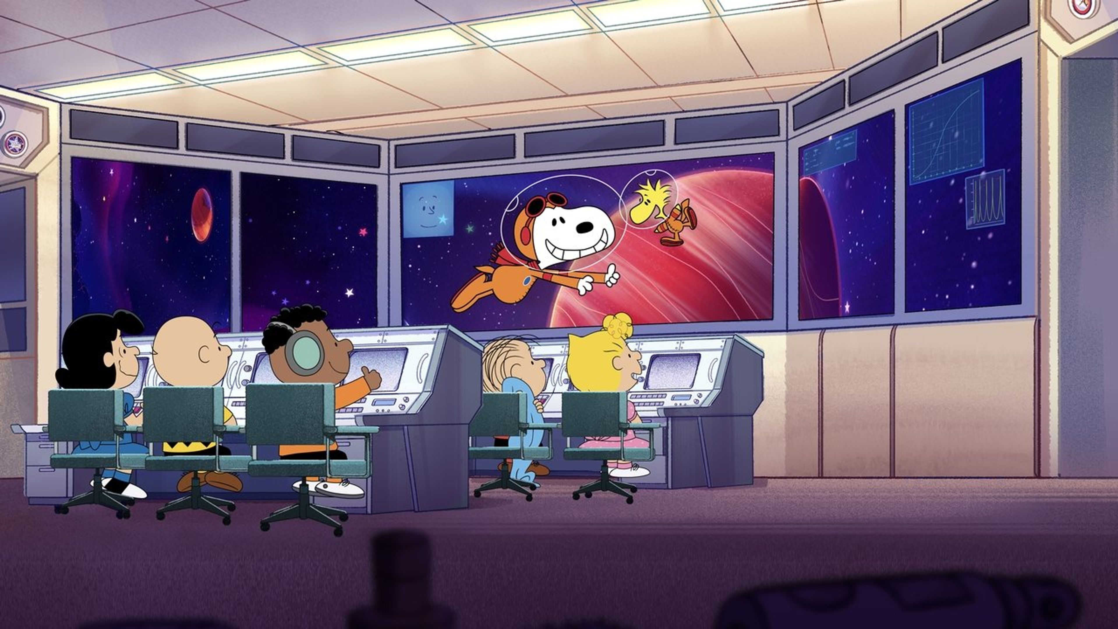 Backdrop of Snoopy in Space: The Search for Life