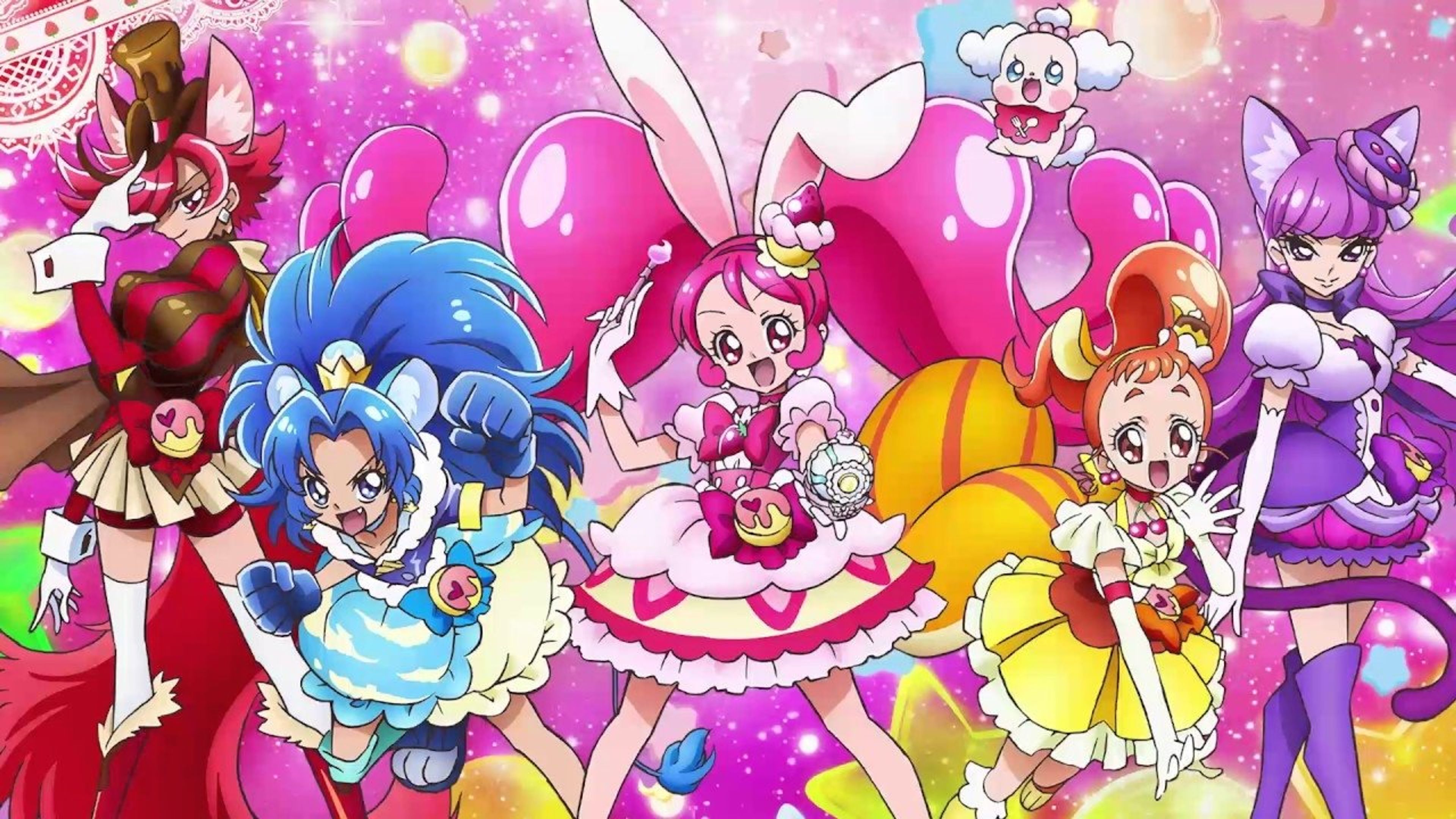 Backdrop of KiraKira☆PreCure a la Mode