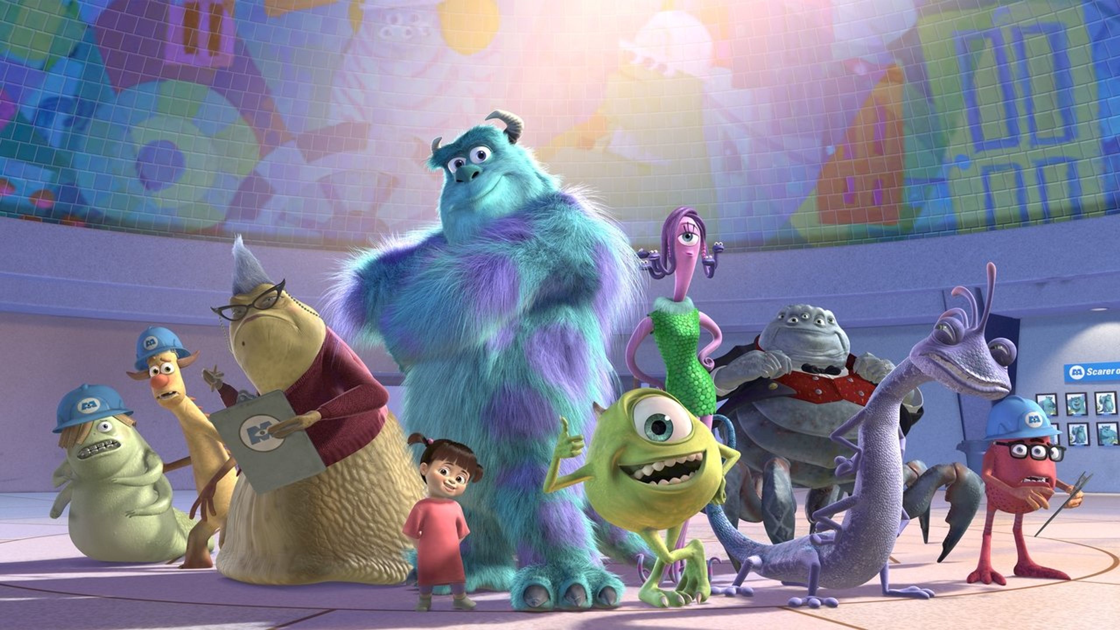 Backdrop of Monsters, Inc.