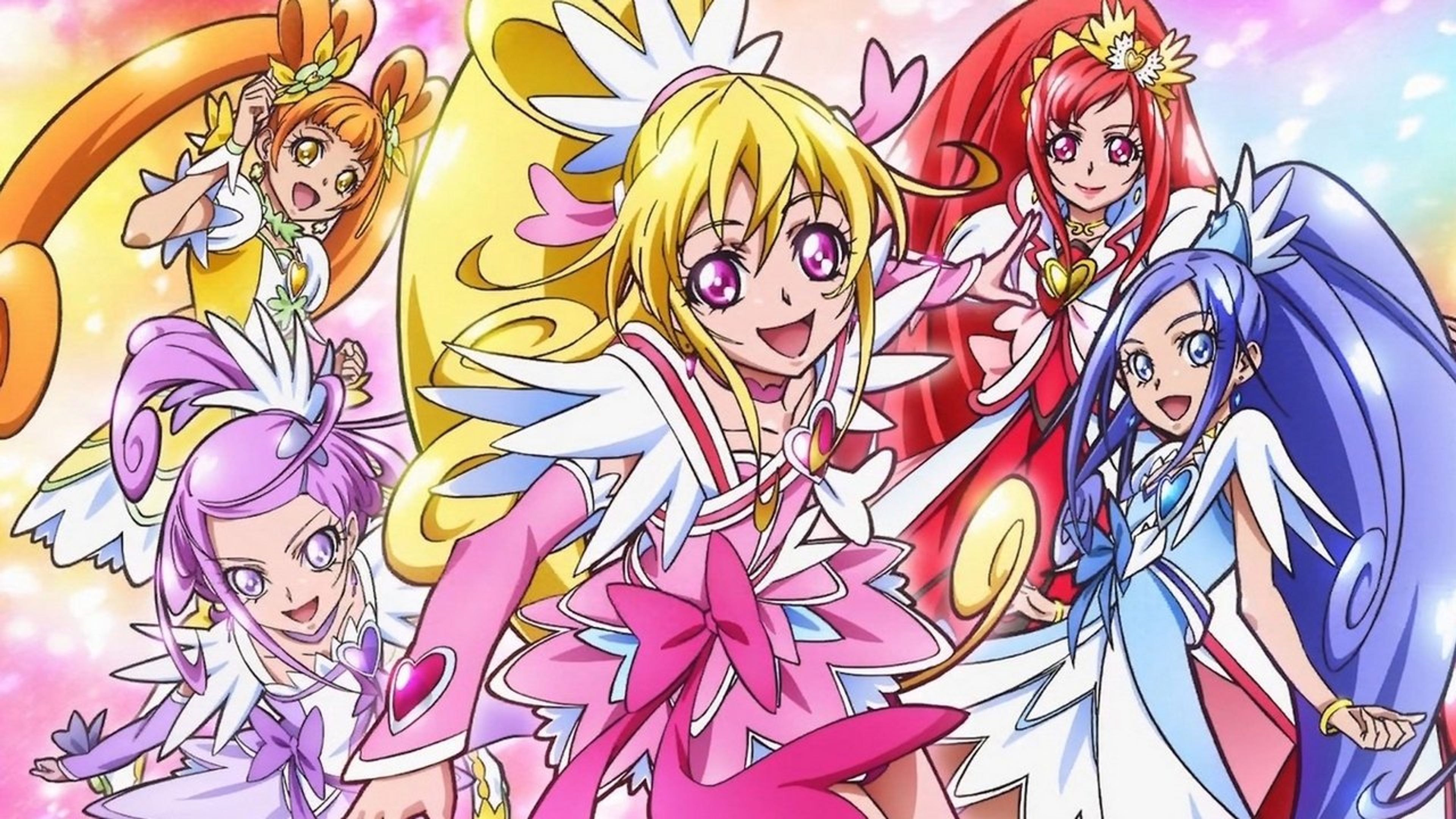 Backdrop of Glitter Force Doki Doki