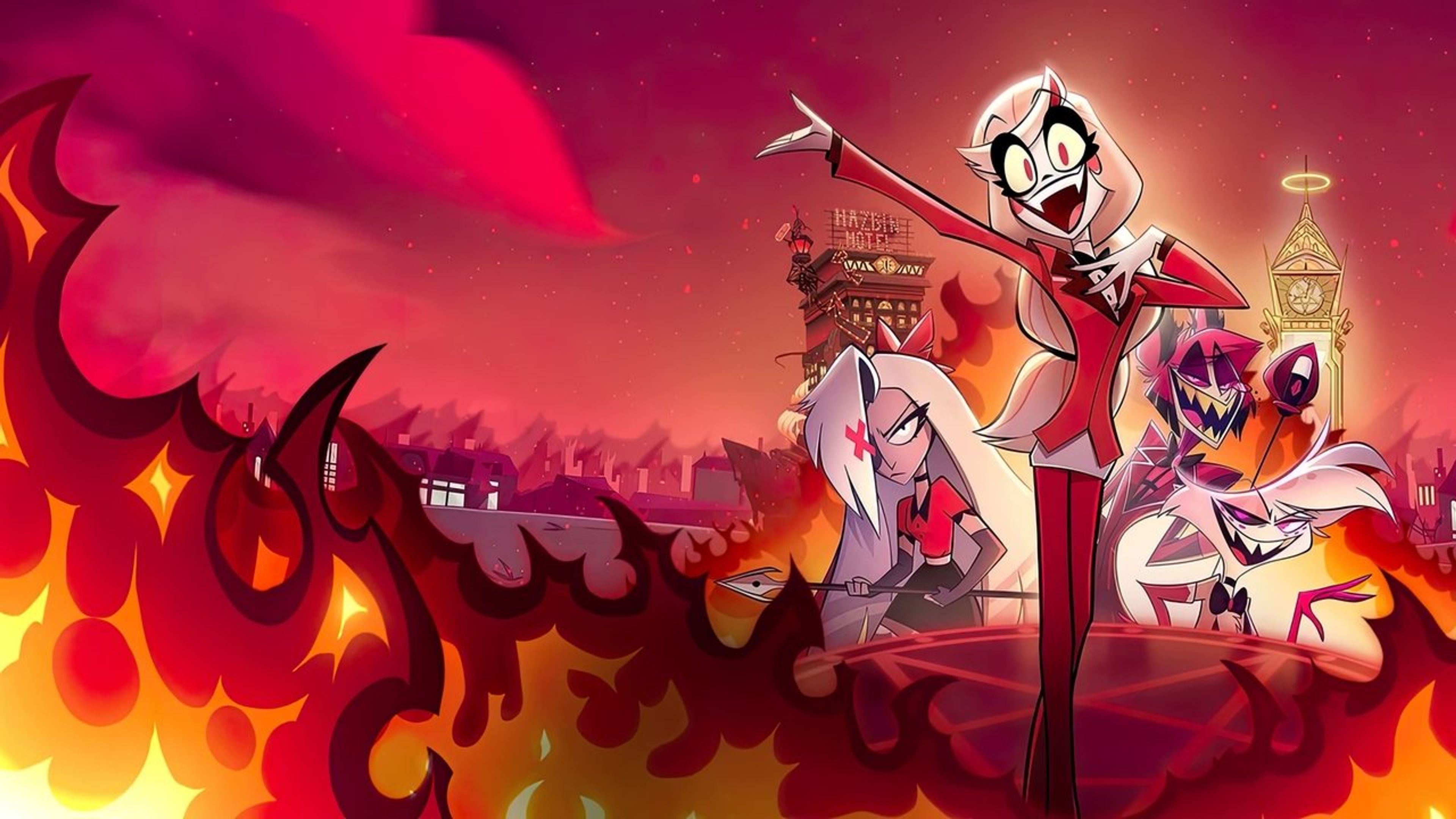 Backdrop of Hazbin Hotel