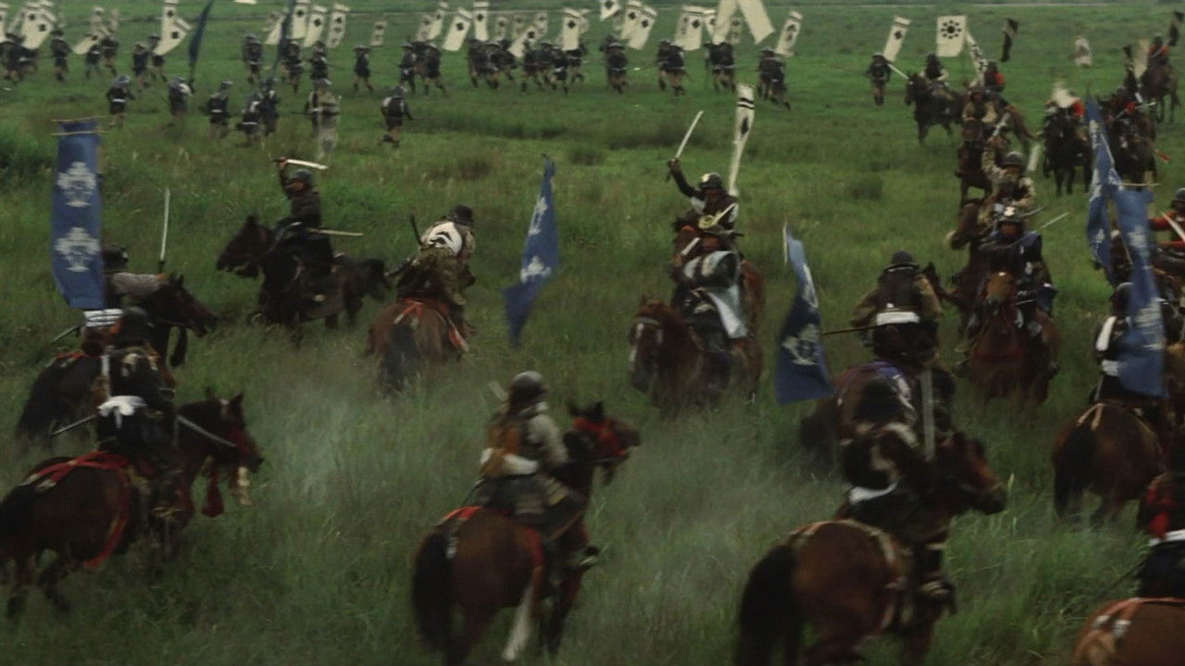 Backdrop of Samurai Banners