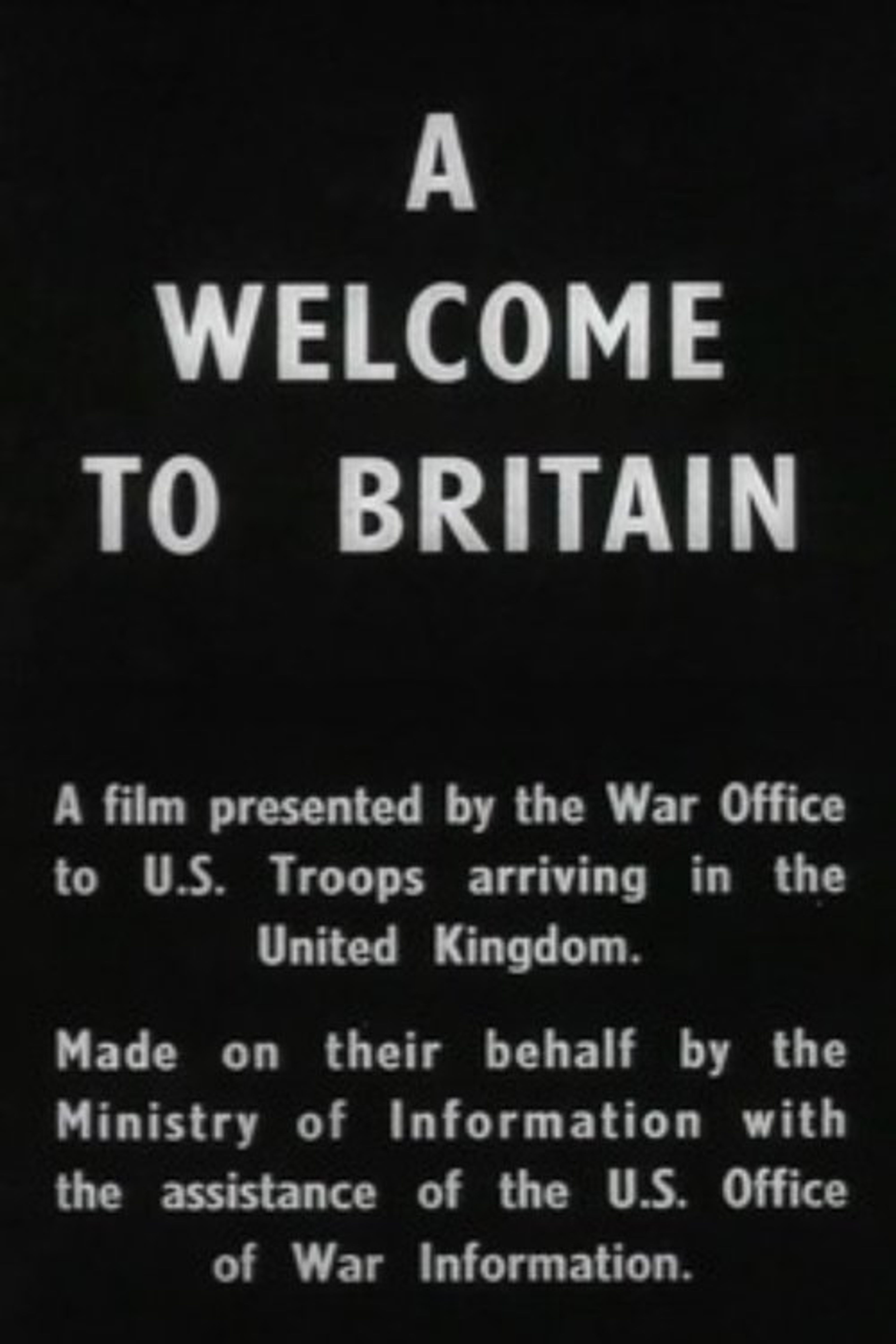 Poster image of A Welcome to Britain