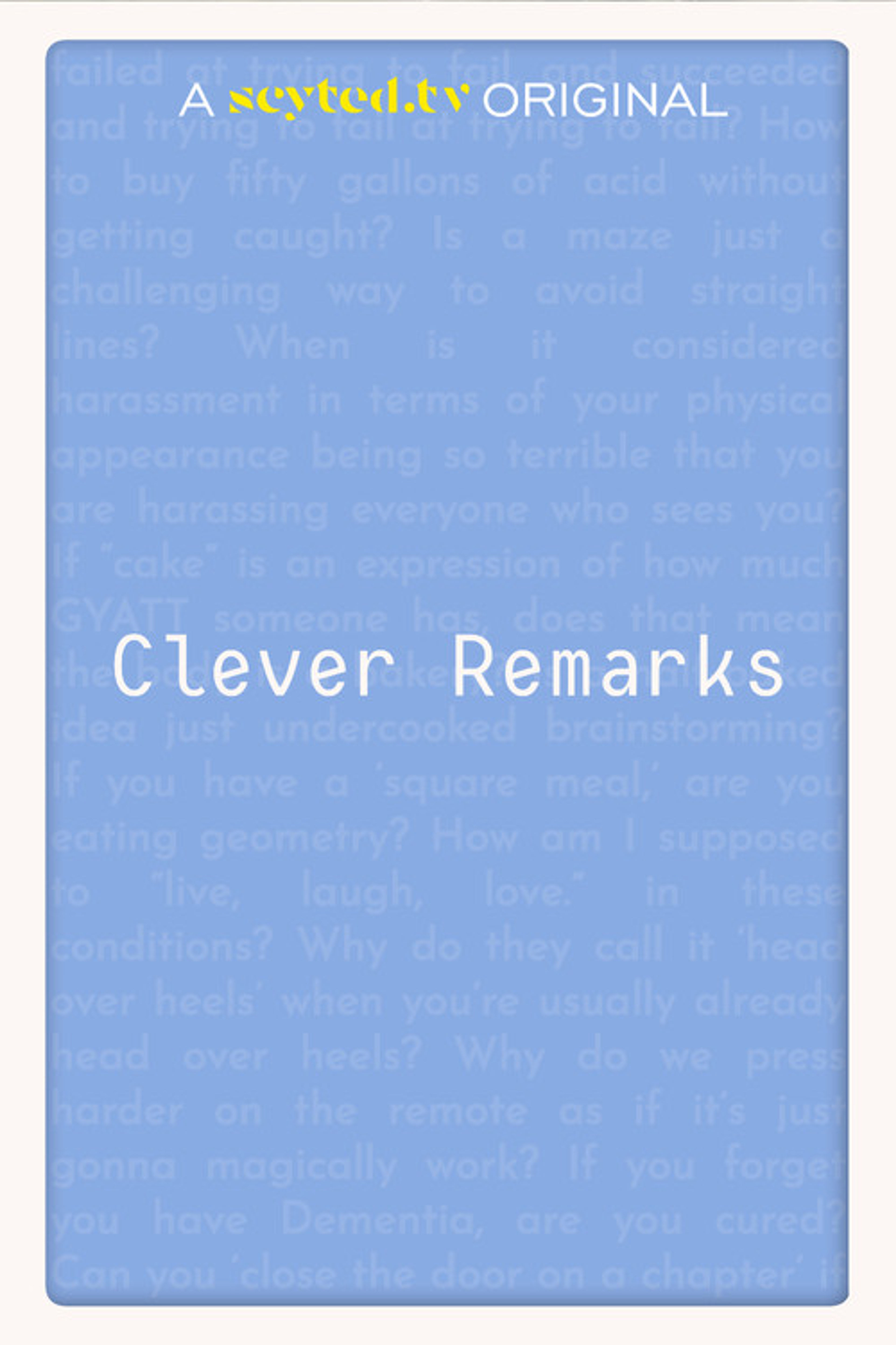 Poster image of Clever Remarks