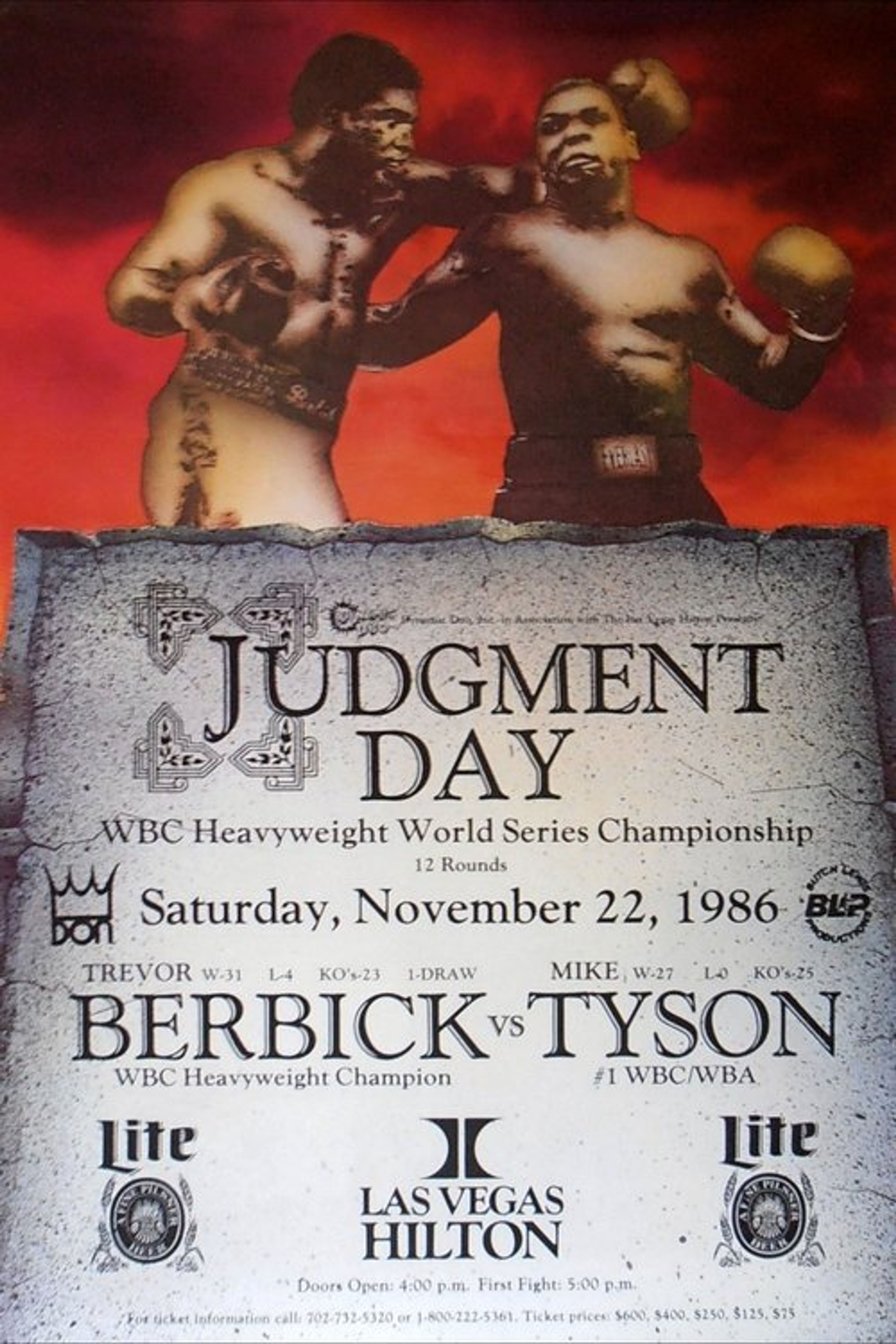 Poster image of Mike Tyson vs Trevor Berbick