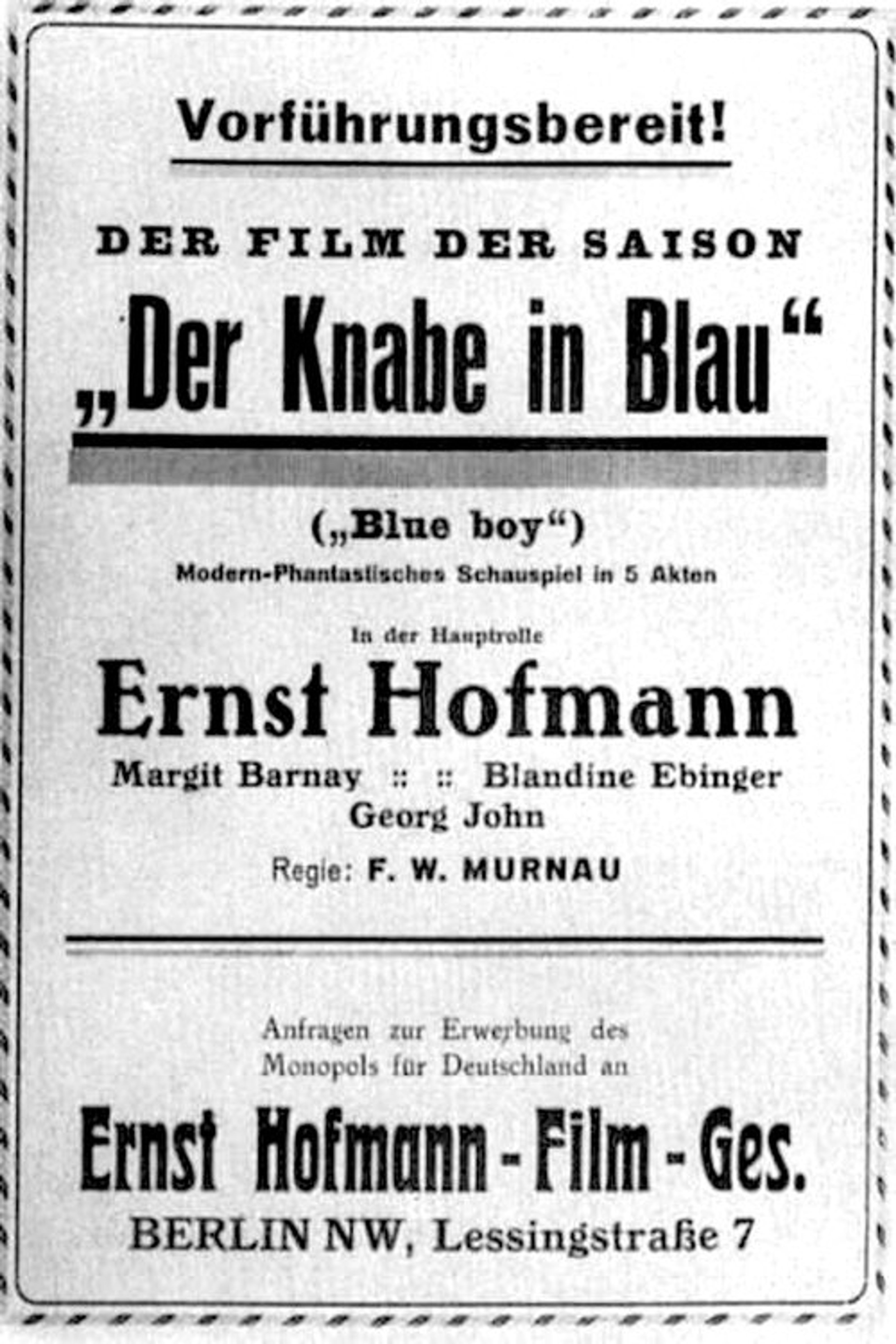 Poster image of The Boy in Blue