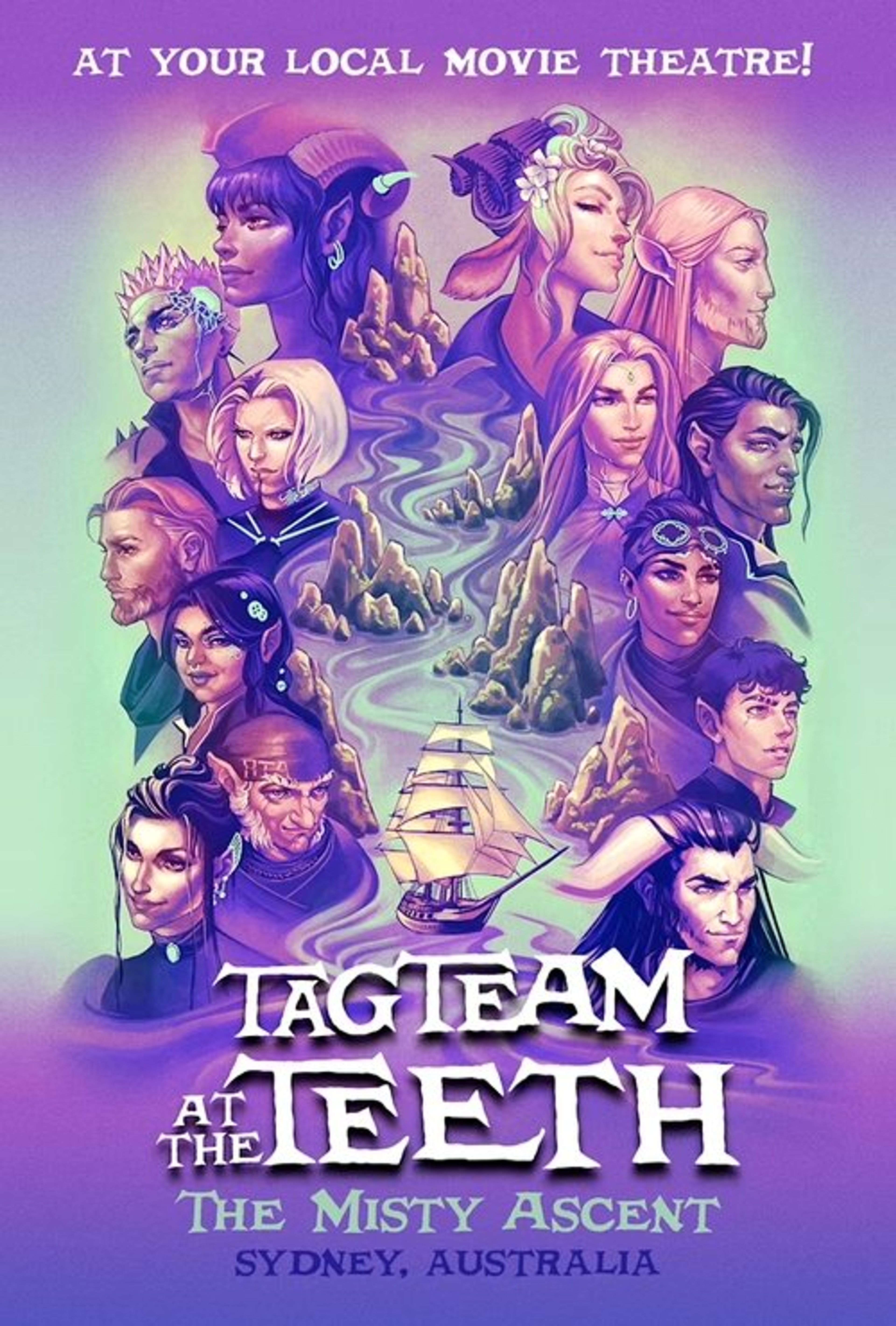 Poster image of Critical Role Live: Tag Team at the Teeth – The Misty Ascent