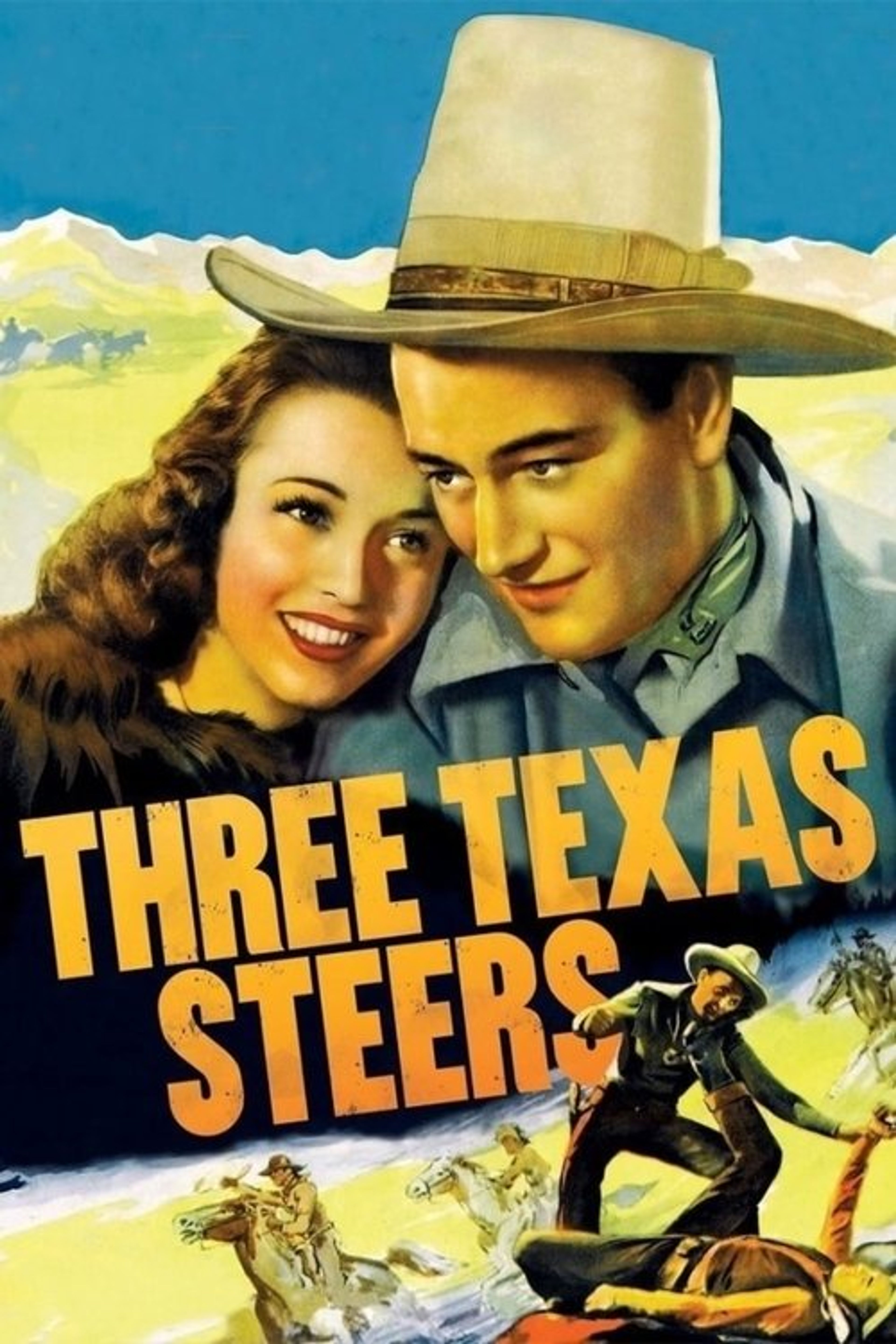 Poster image of Three Texas Steers