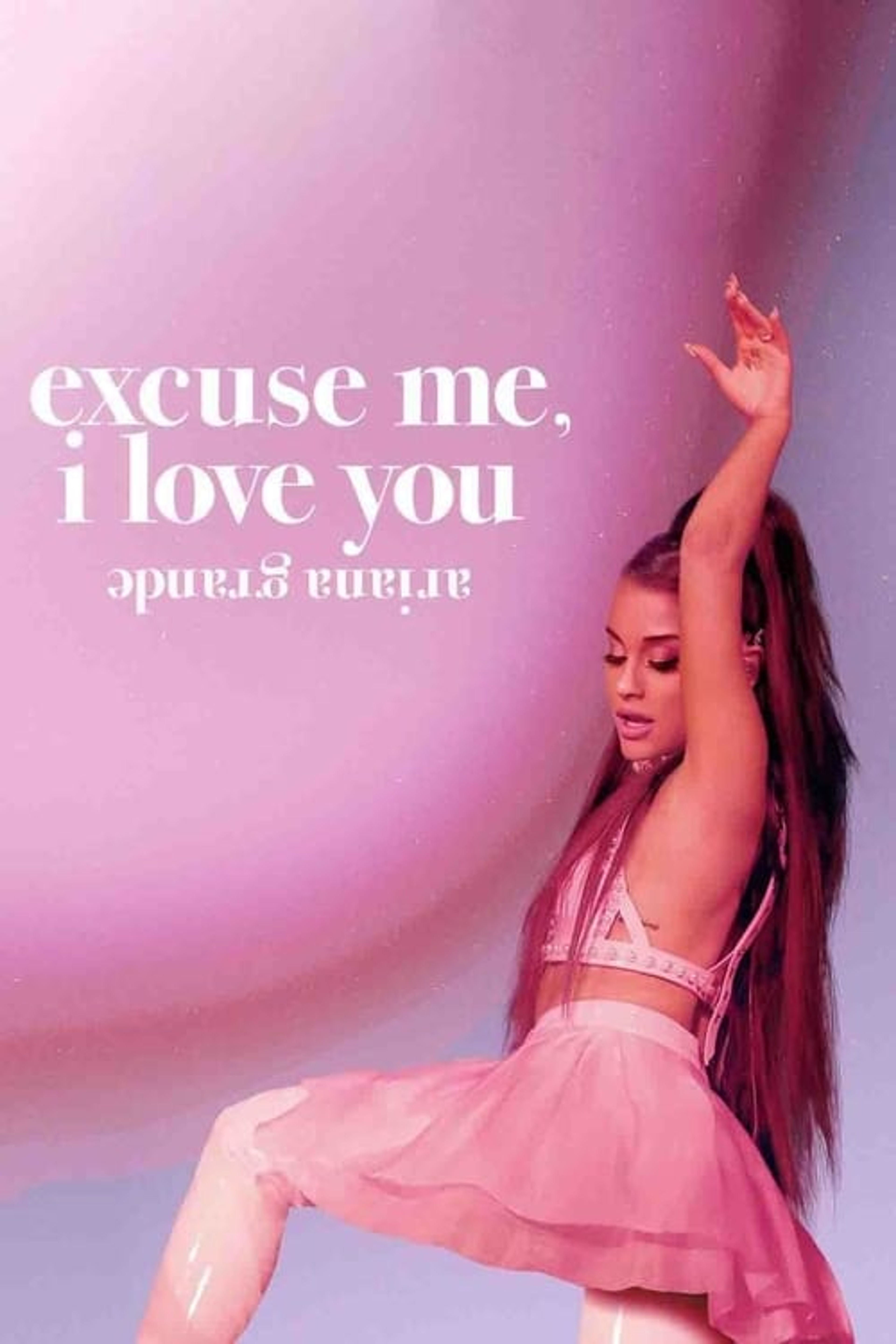Poster image of ariana grande: excuse me, i love you