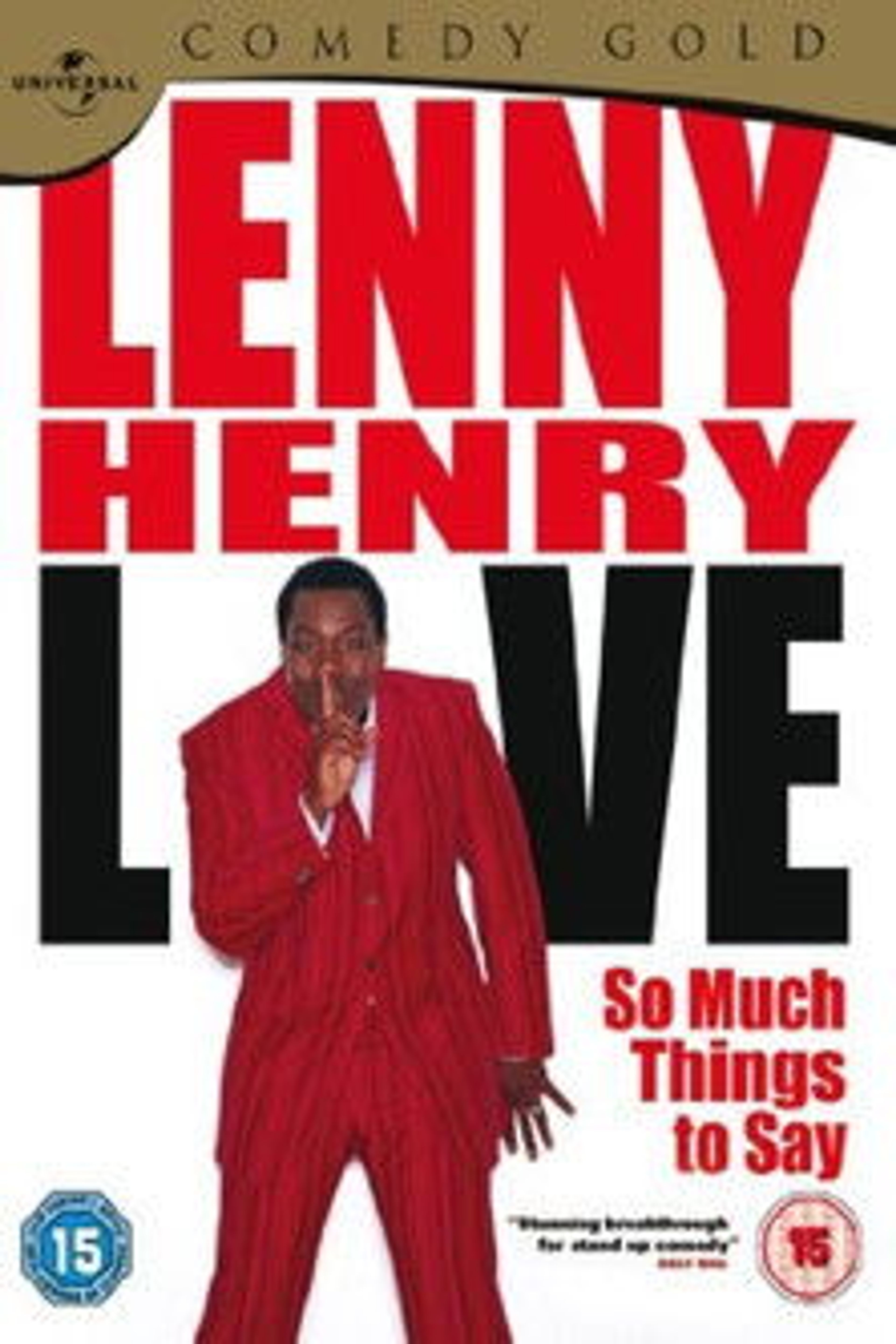 Poster image of Lenny Henry Live - So Much Things To Say