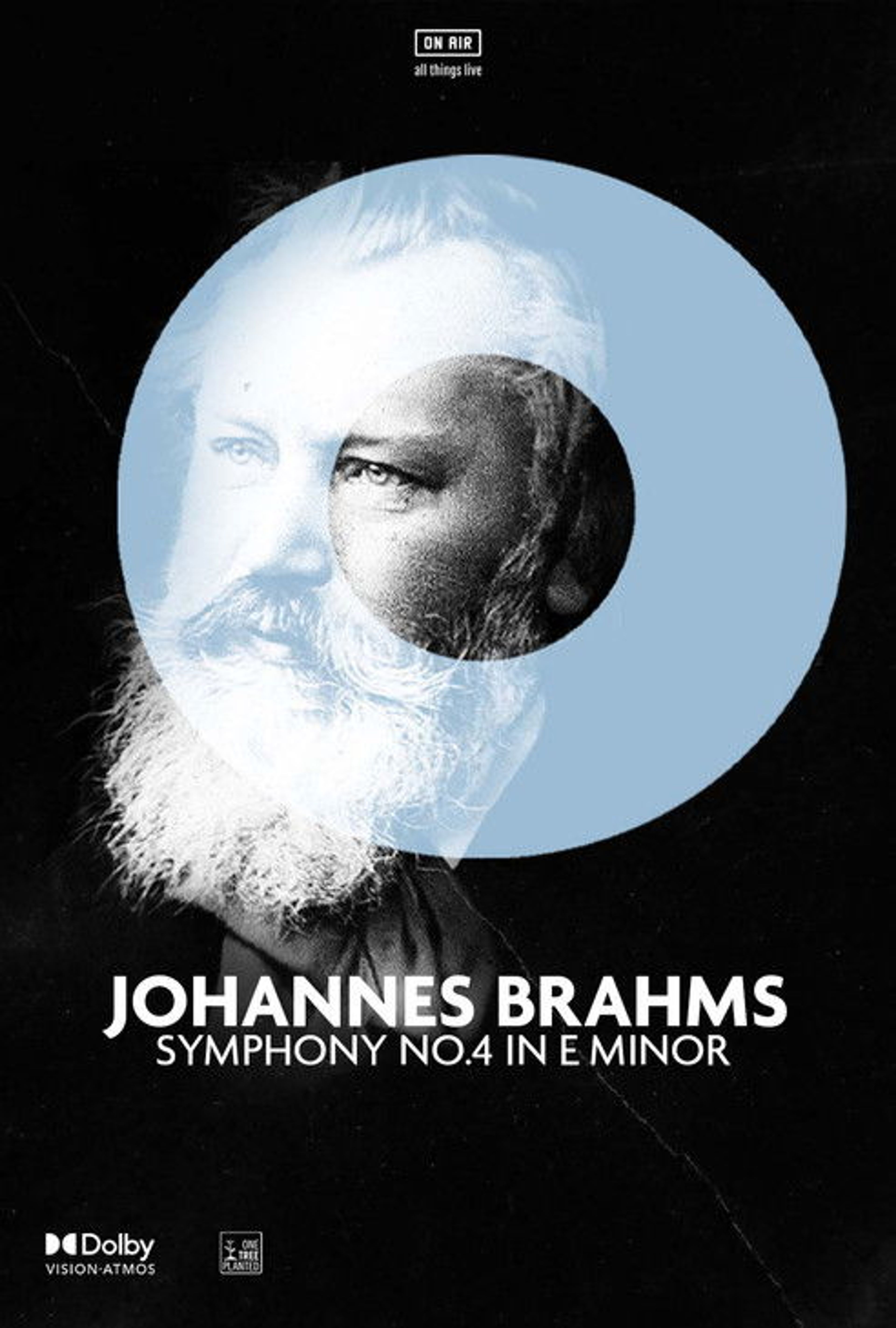 Poster image of Johannes Brahms' 'Symphony No. 4 in E Minor'