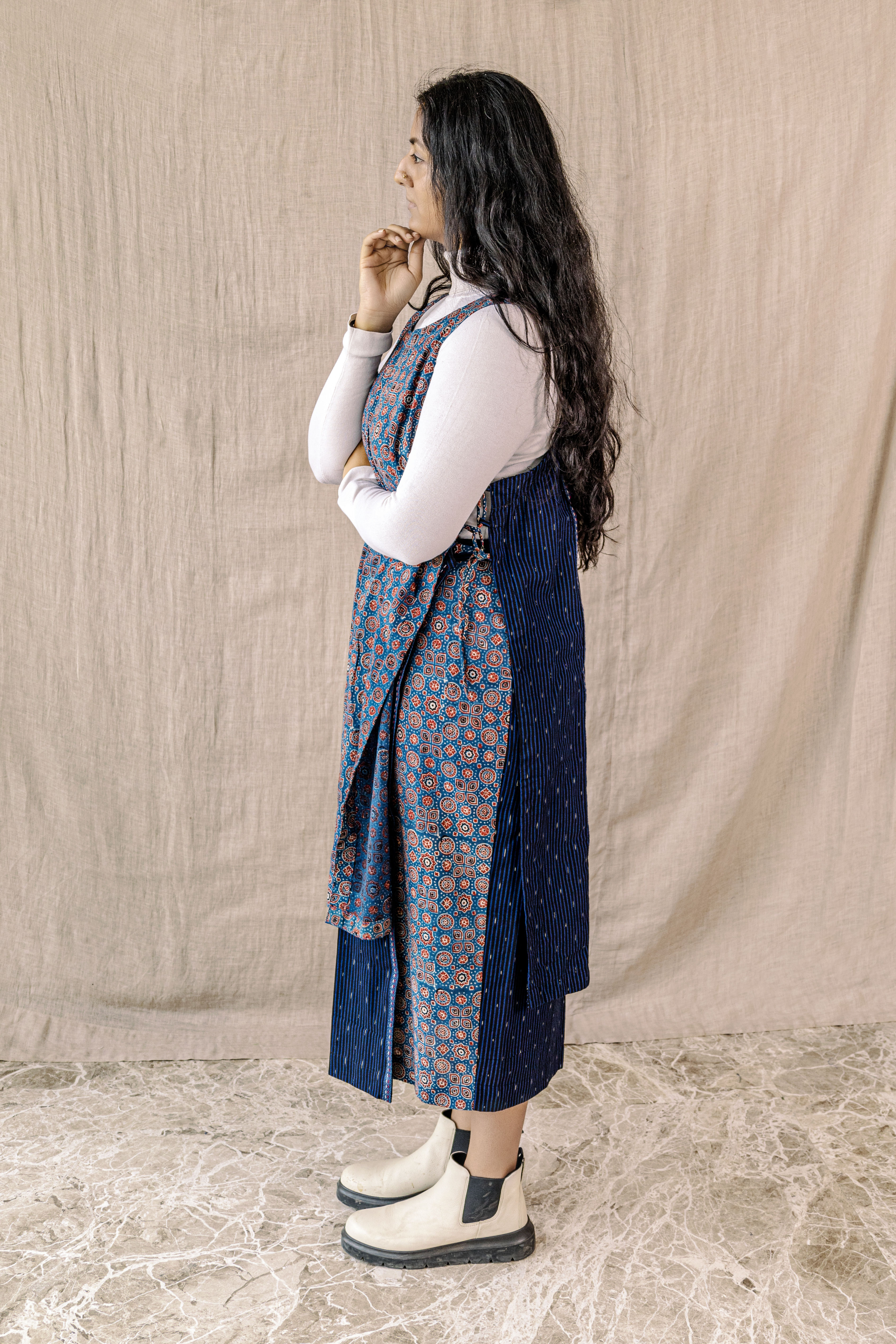 SHAAJ Maxi MIDNIGHT Coord Set - Only Top
