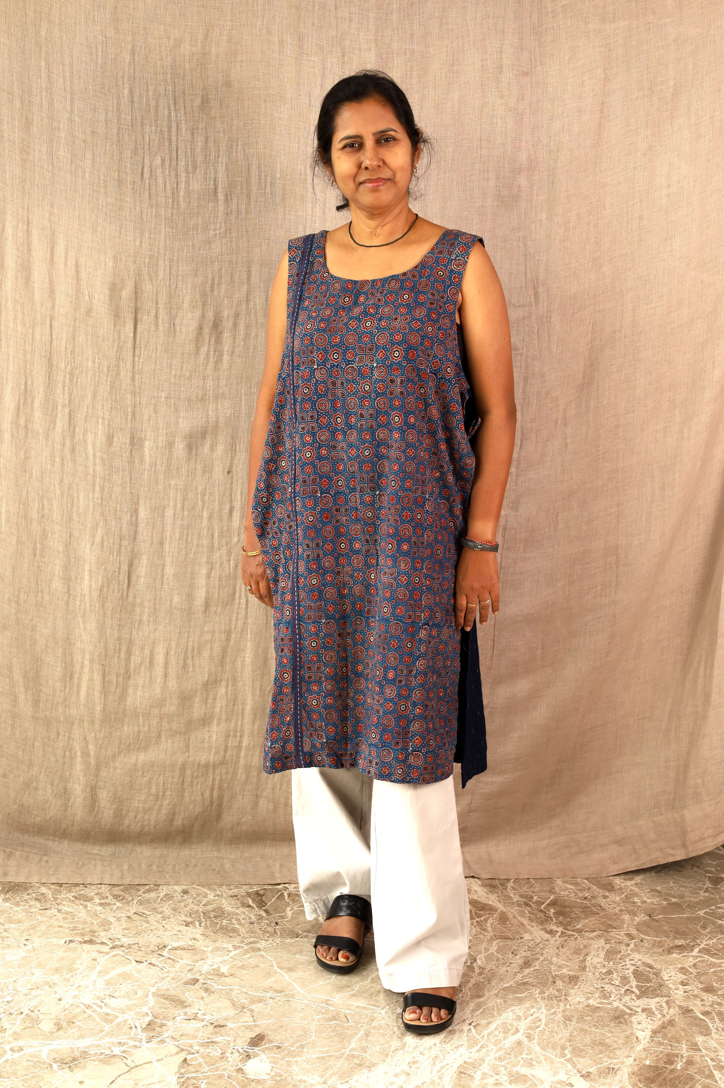SHAAJ Maxi MIDNIGHT Coord Set - Only Top - Image 2