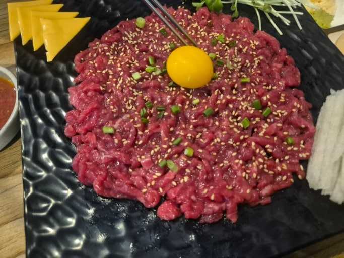 tartare di manzo alla coreana