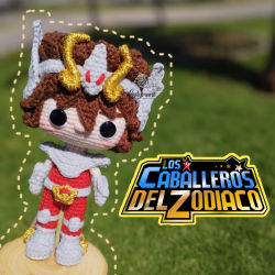 Amigurumi de Seiya de Pegaso de Los Caballeros del Zodiaco - Ladyrumi