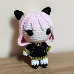 Llavero amigurumi de Anya Forger de Spy x Family - Ladyrumi