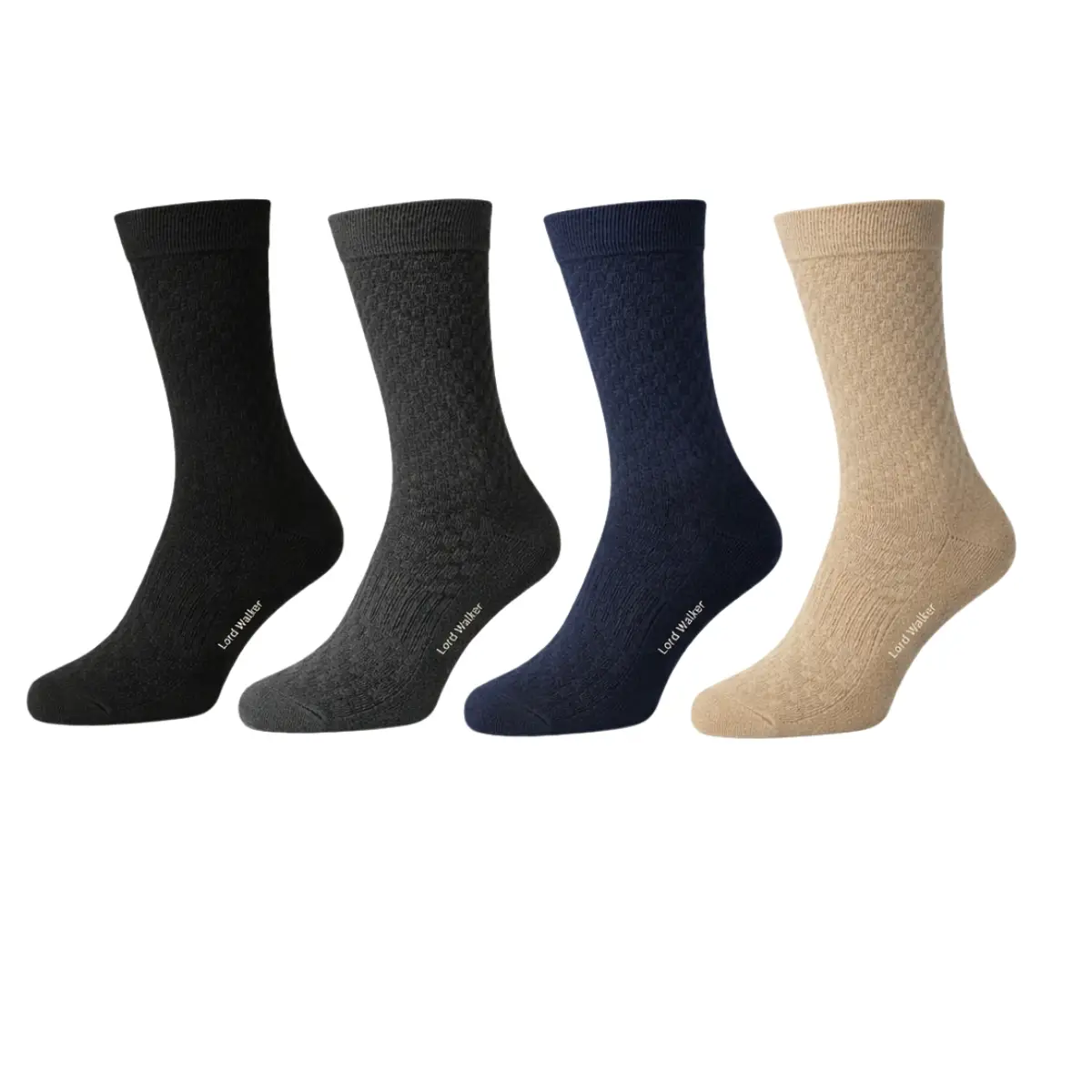 Lord Walker Premium Luxury Bamboo Fabric Socks | Pack of 4 | Men Crew | Combo_14233_4Pcs