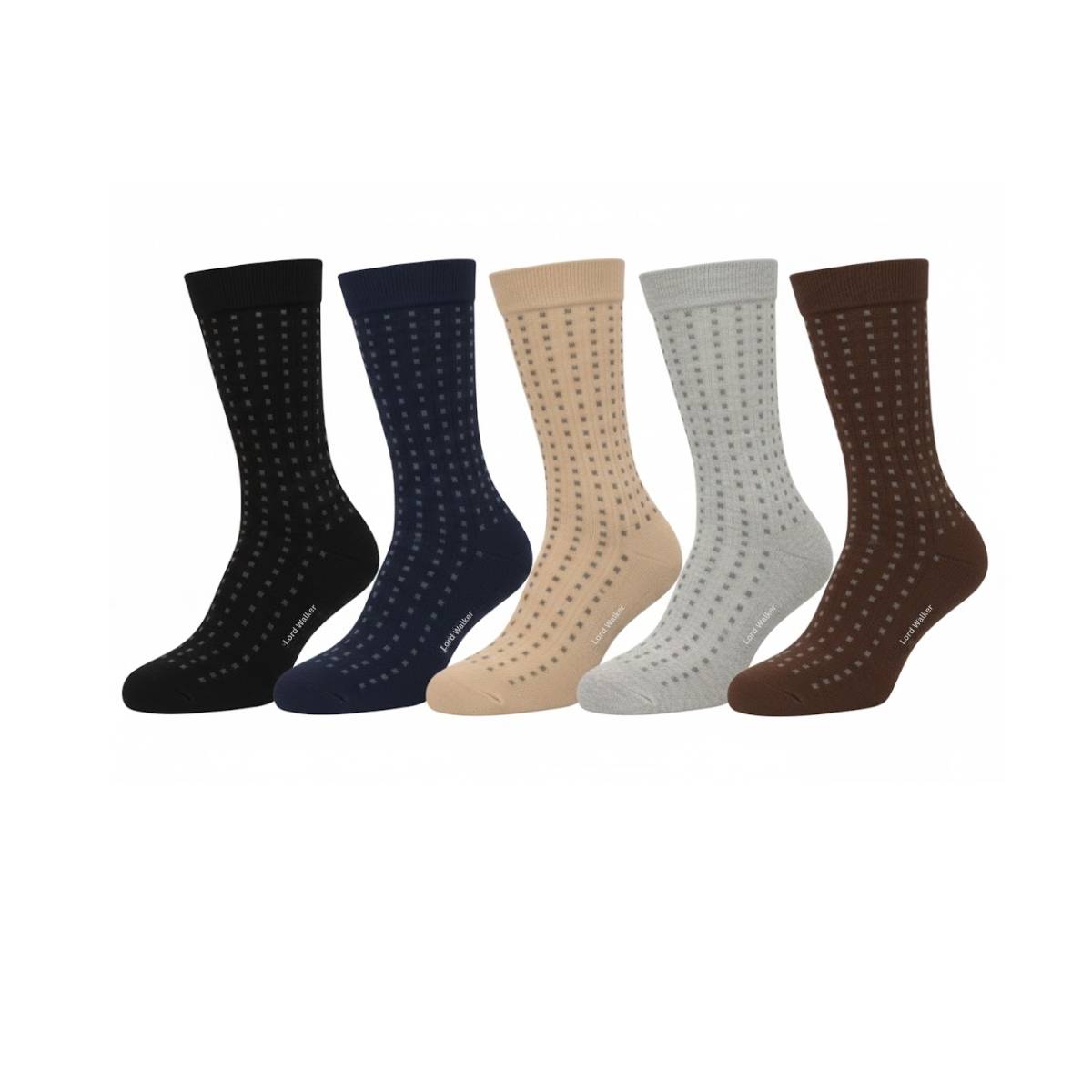 Lord Walker Premium Luxury Bamboo Fabric Socks | Pack of 5 | Men Crew | Combo_16251_5Pcs