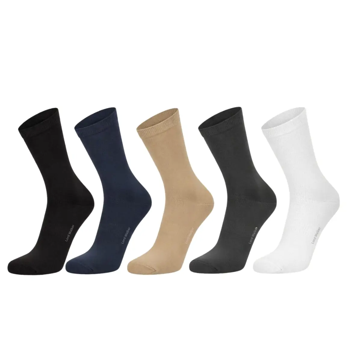 Lord Walker Premium Premium Mercerized Cotton Socks | Pack of 5 | Men Crew | Combo_16260_5pcs
