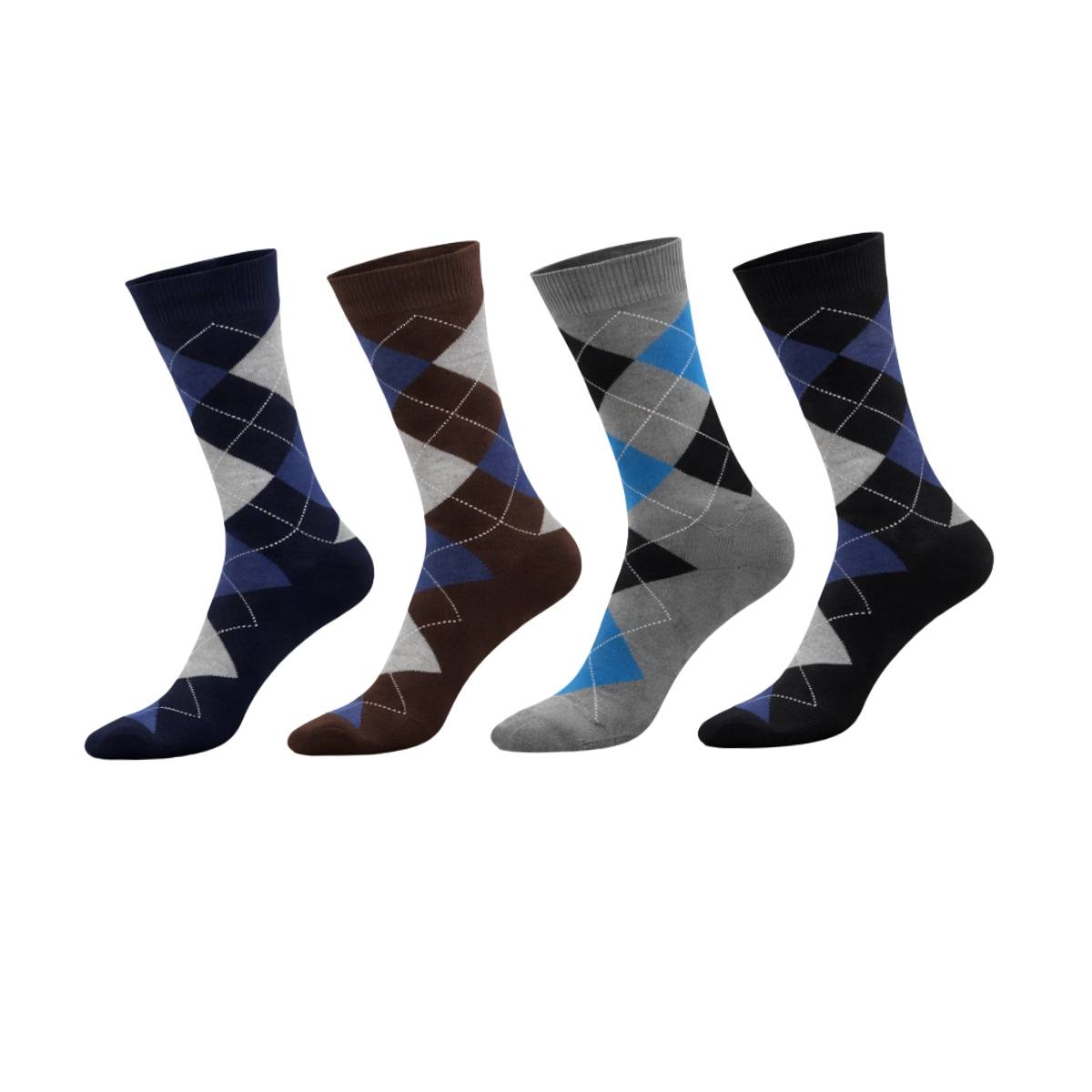 Lord Walker Premium Premium Mercerized Cotton Socks | Pack of 4 | Men Crew | Combo_16261_4pcs