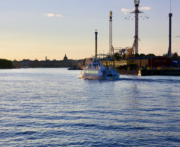 Gröna Lund från vattnet