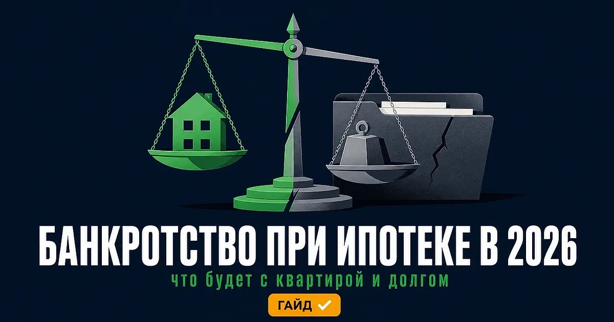 Банкротство при ипотеке в 2026 году: что будет с квартирой и долгом
