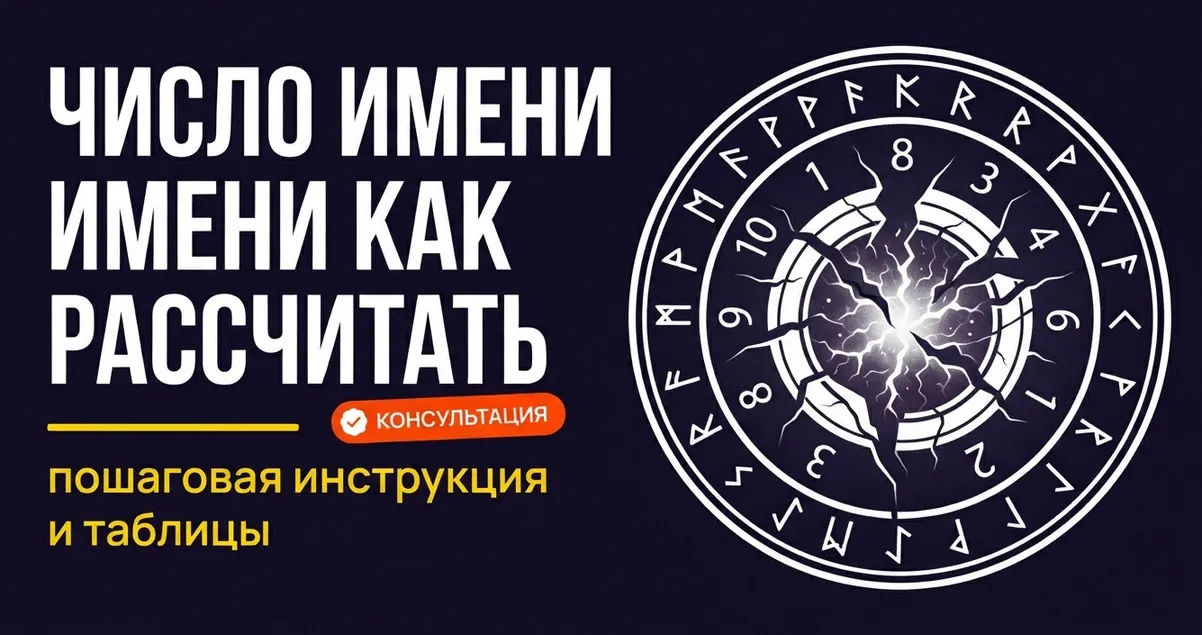 Число имени как рассчитать: пошаговая инструкция и таблицы