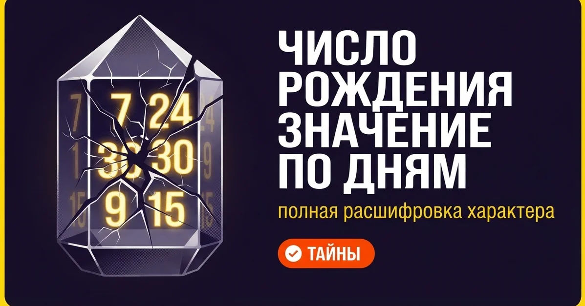 Число рождения значение по дням: полная расшифровка характера