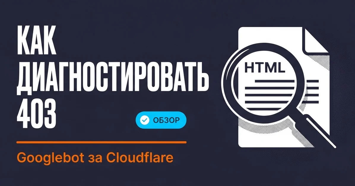 Как диагностировать 403 для Googlebot за Cloudflare