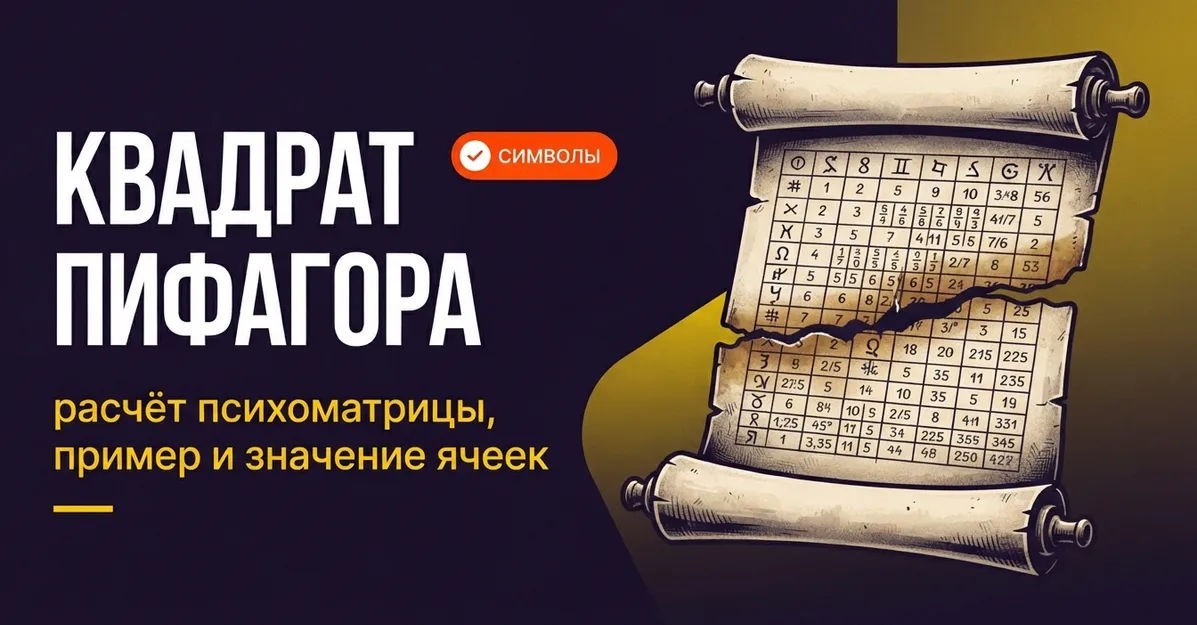 Квадрат Пифагора: расчёт психоматрицы, пример и значение ячеек