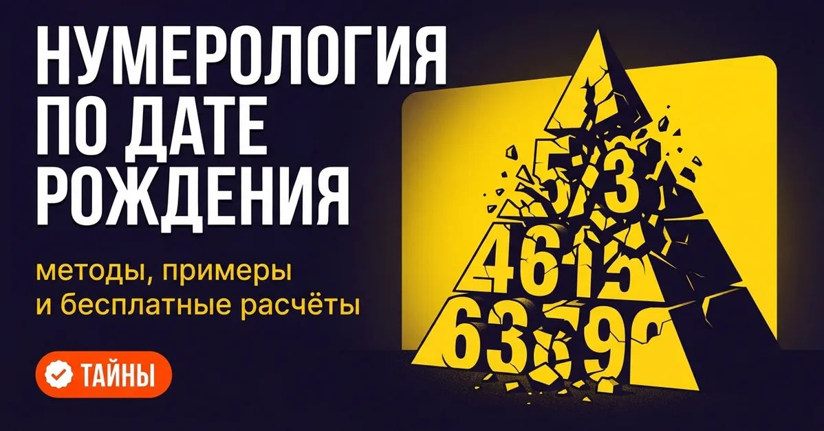 Нумерология по дате рождения: методы, примеры и бесплатные расчёты