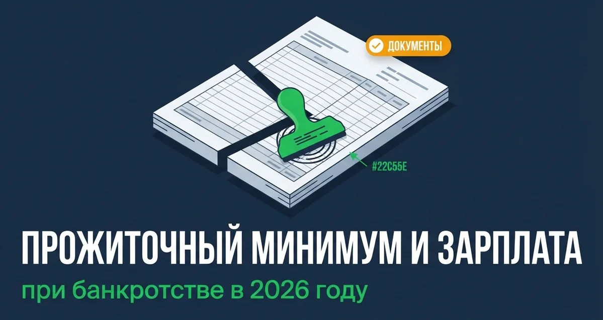 Прожиточный минимум и зарплата при банкротстве в 2026 году