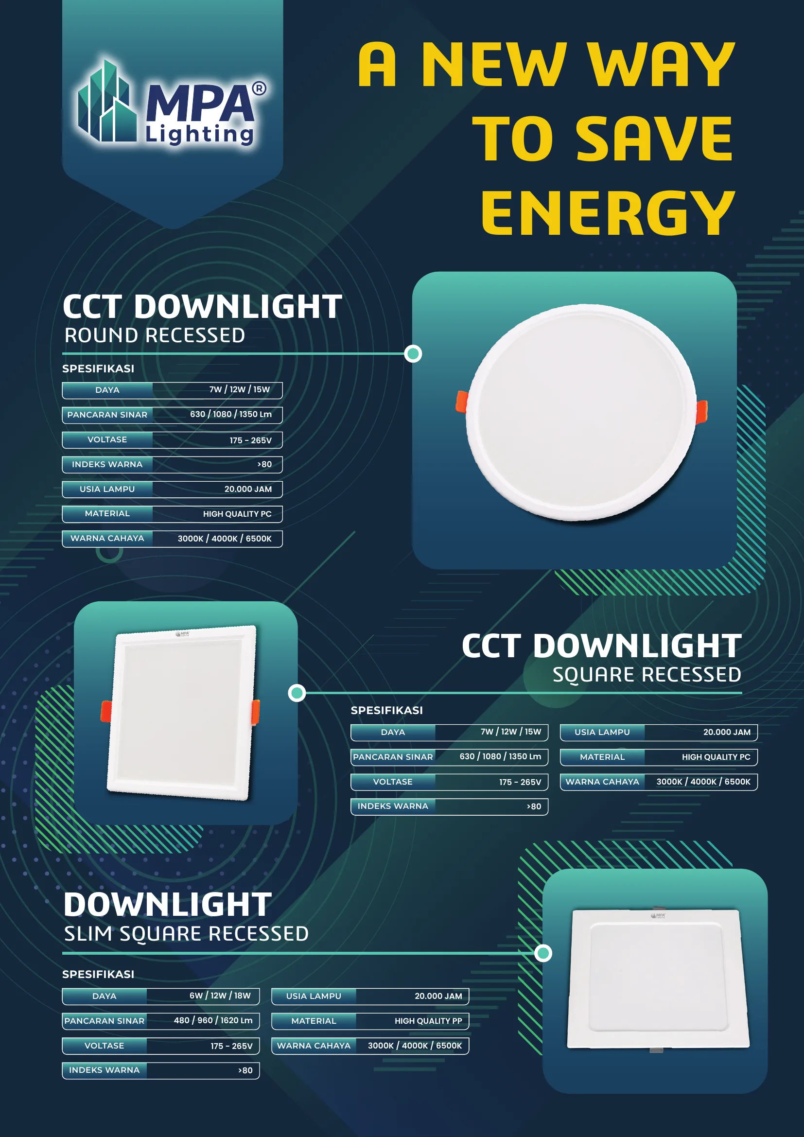 Katalog Brosur Downlight MPA - Lampu Jakarta