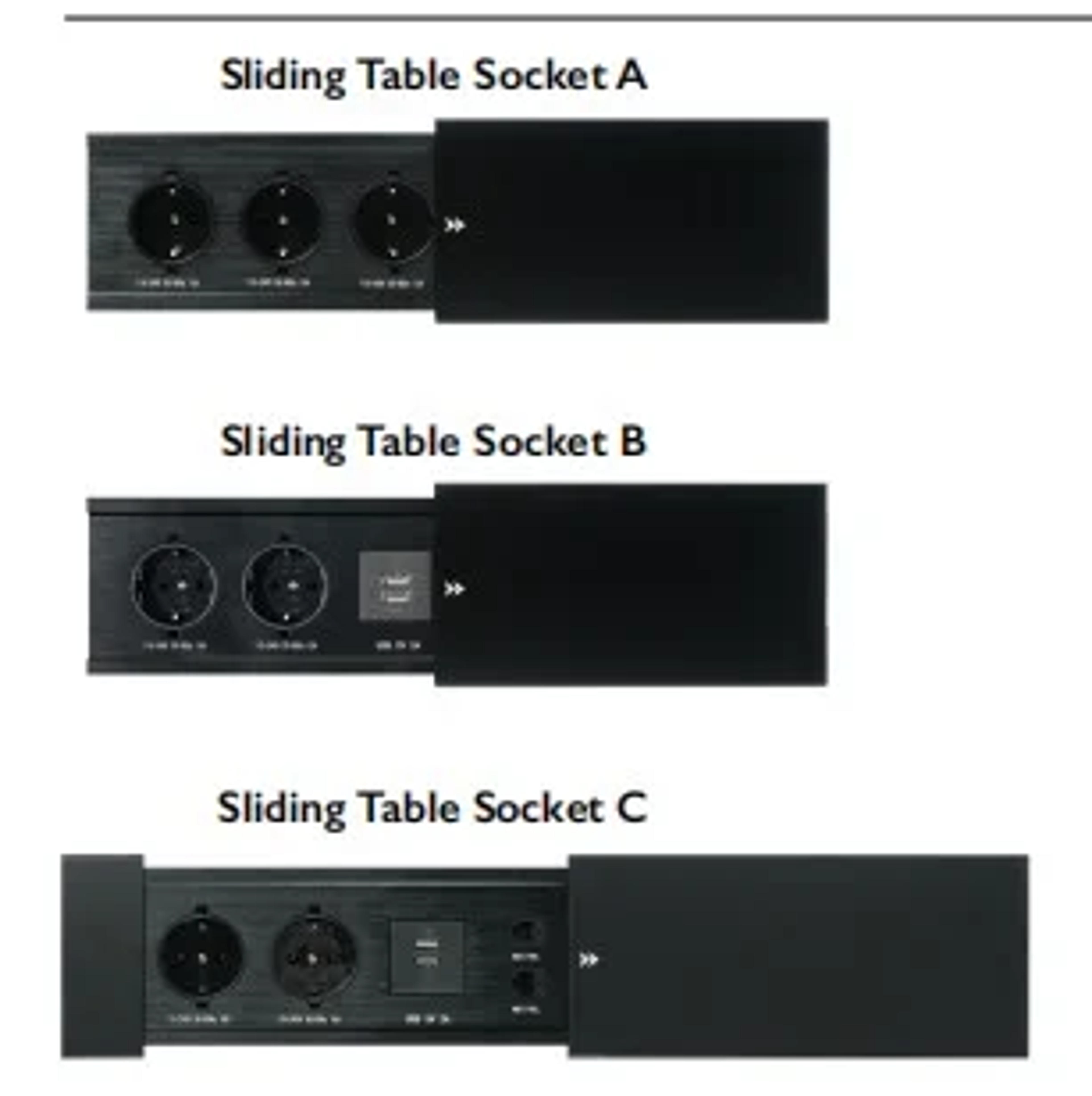 Sliding Table Socket