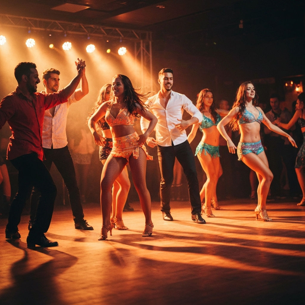 Группа танцующих бачату