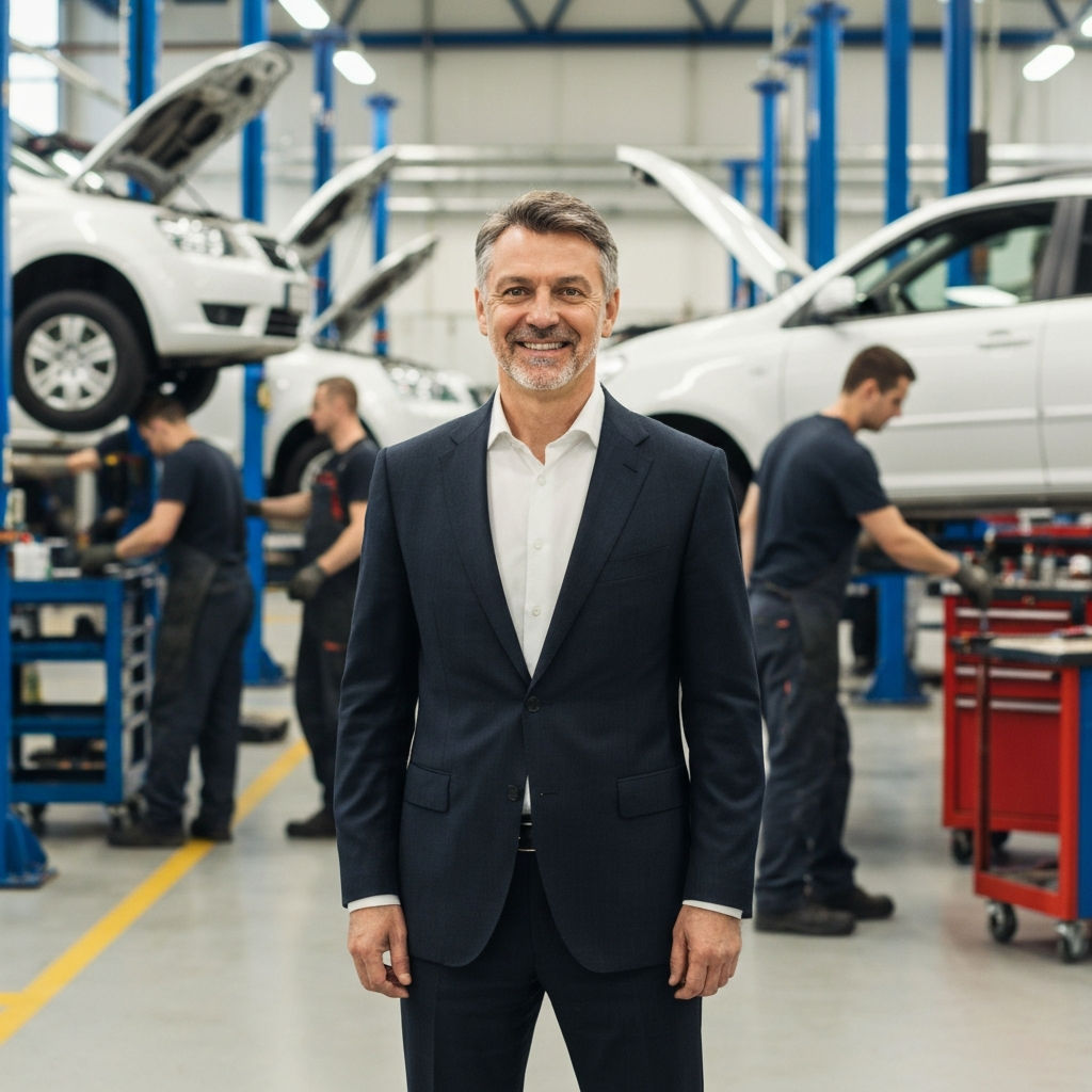 Иван Петрович в своем автосервисе