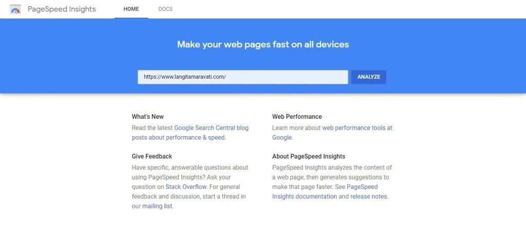 Google Page Speed