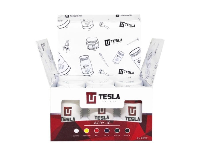 Cat akrilik Tesla Paints set 6