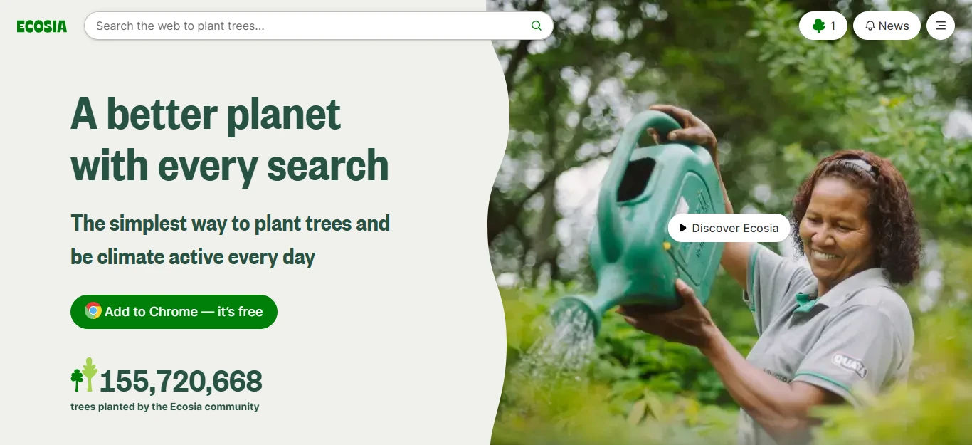 Ecosia Search
