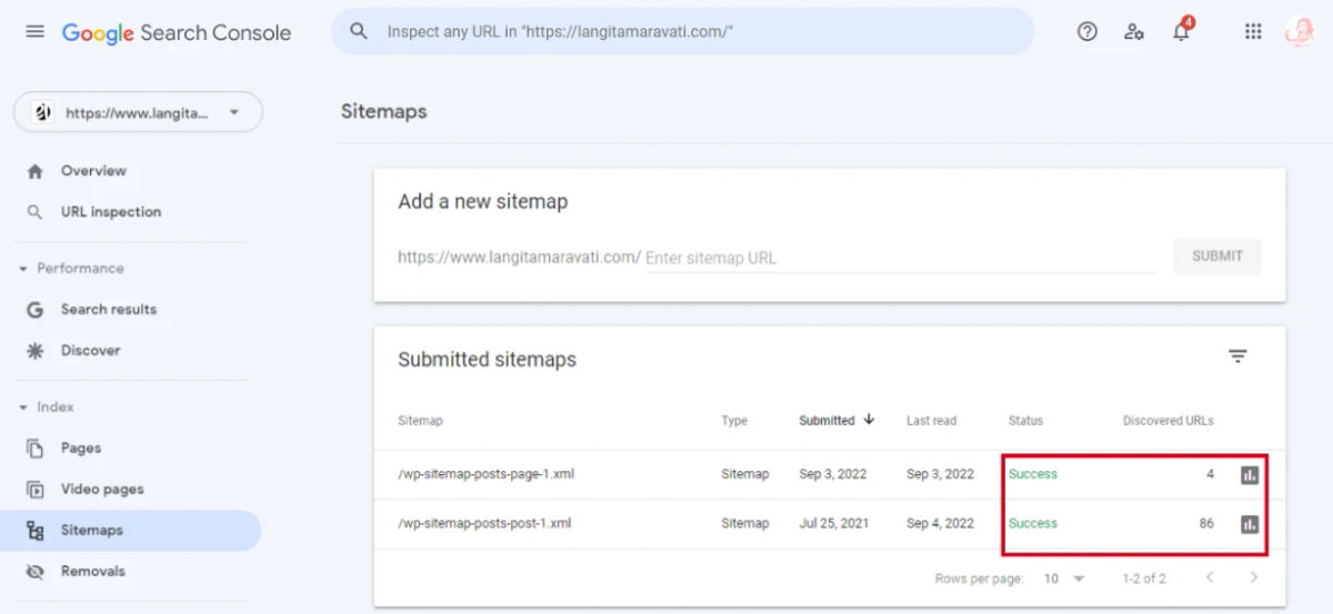 Cara submit sitemap wordpress ke google search console