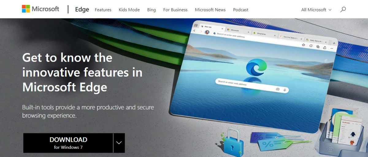 Browser selain Chrome, Microsoft Edge