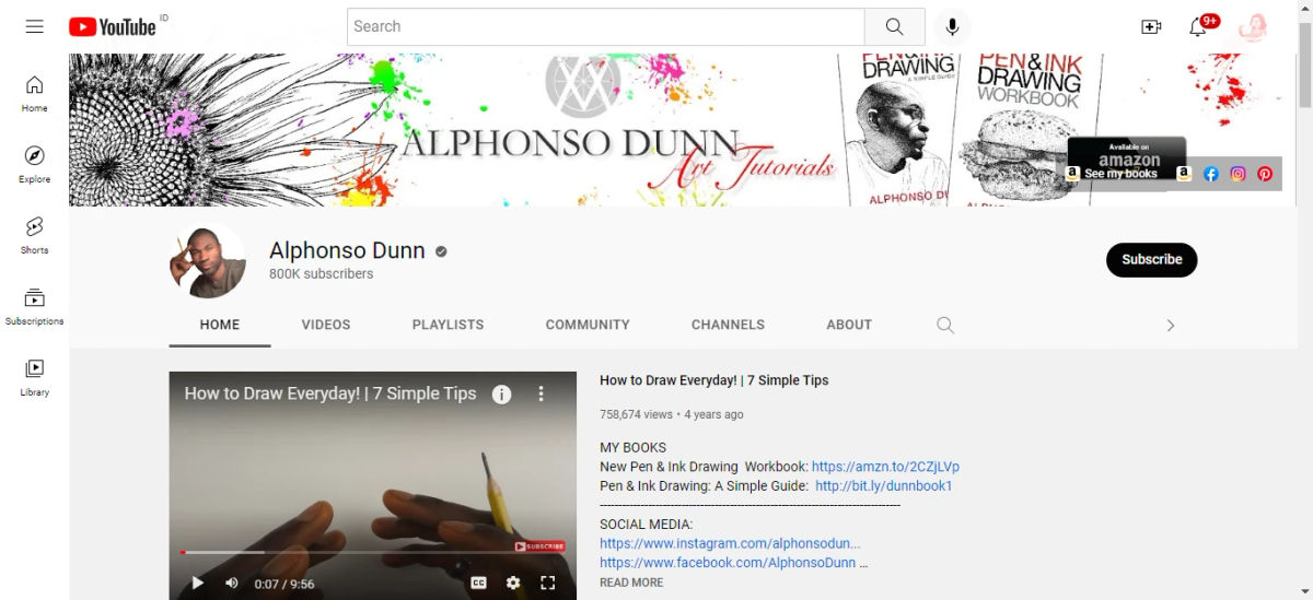 Channel Youtube Alphonso Dunn