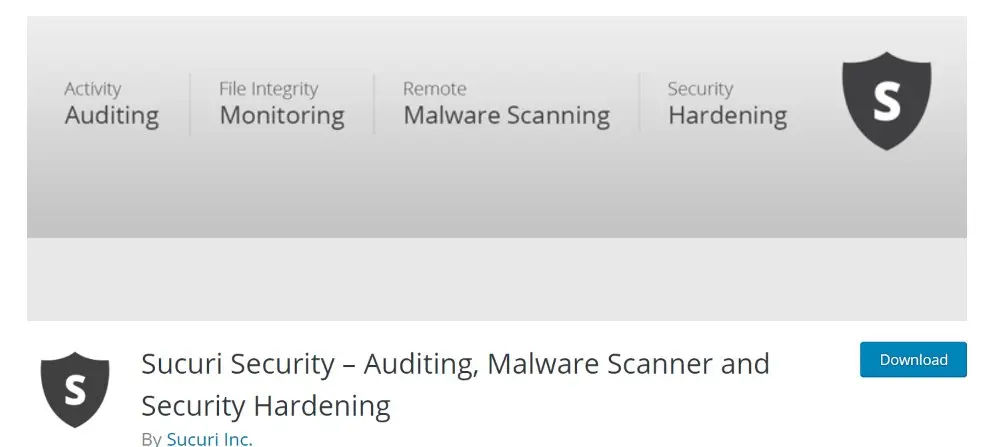 Plugin web security Sucuri