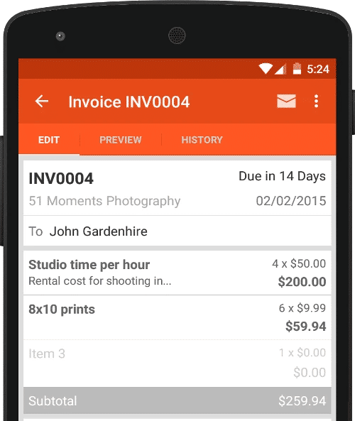 Cara mmebuat invoice online