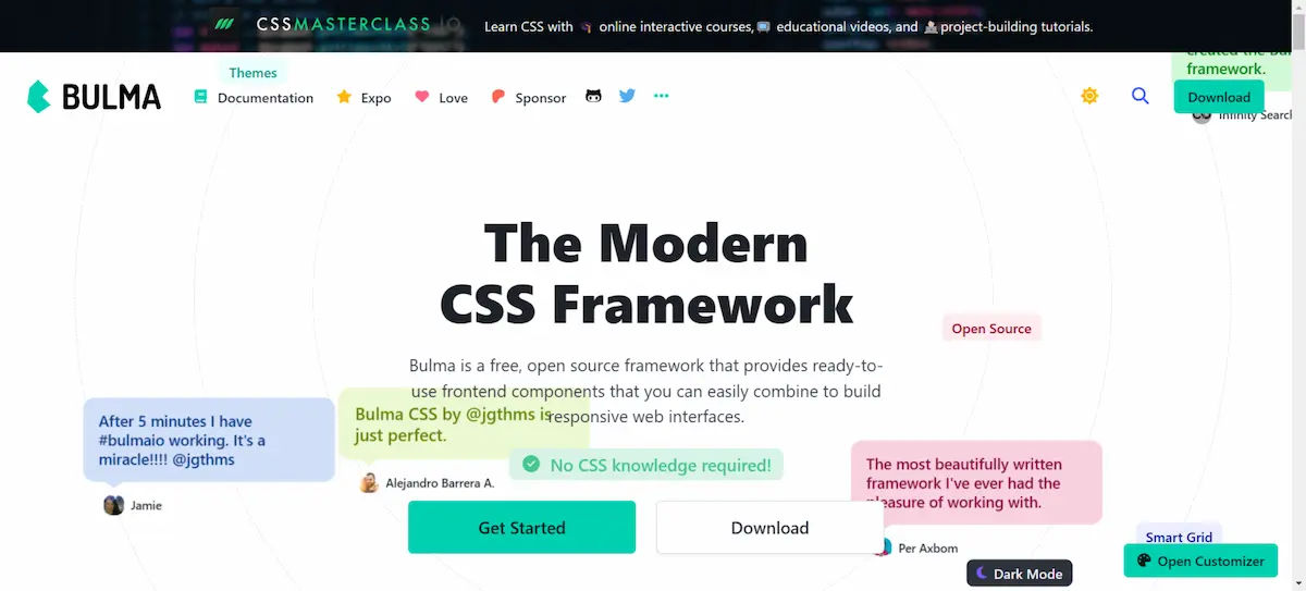 Bulma CSS framework