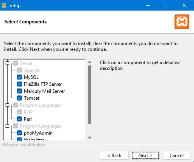 cara instal XAMPP langkah 4